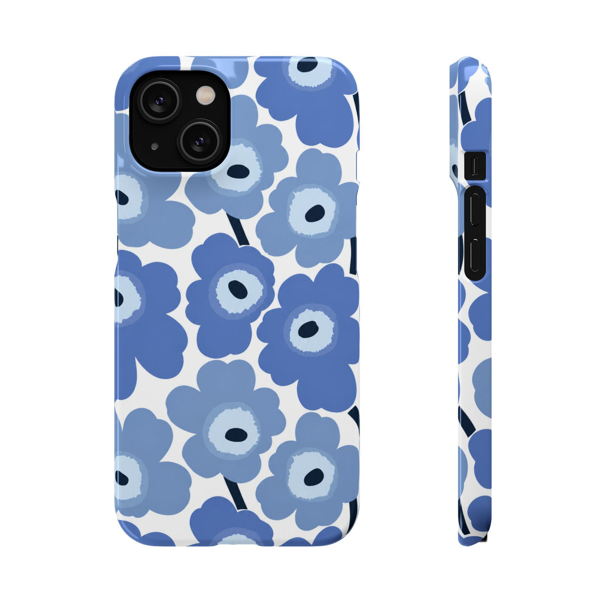 KÉK VIRÁGOS SAMSUNG IPHONE TOK