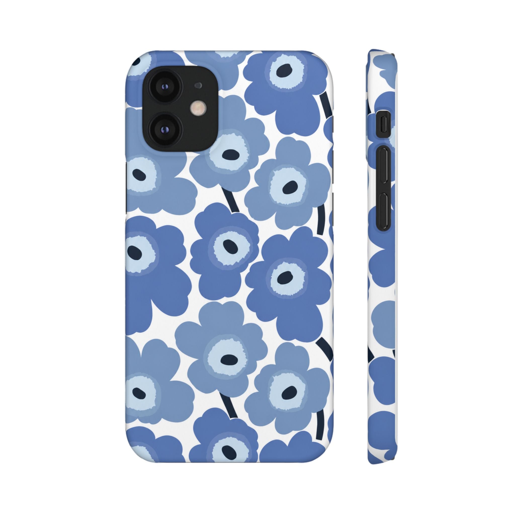 KÉK VIRÁGOS SAMSUNG IPHONE TOK