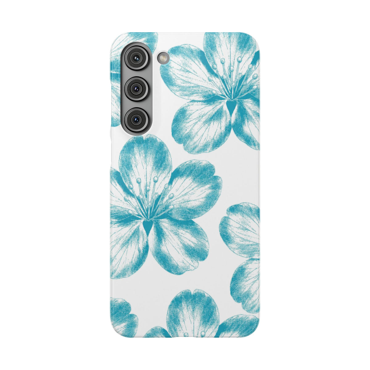 KÉK VIRÁGOK SAMSUNG IPHONE TOK