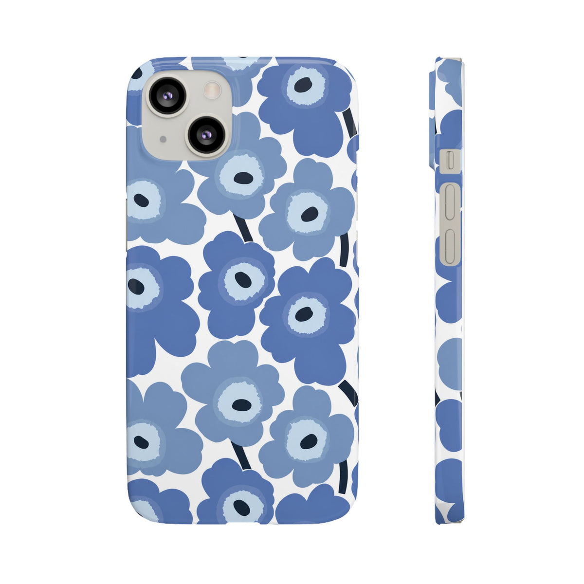 KÉK VIRÁGOS SAMSUNG IPHONE TOK