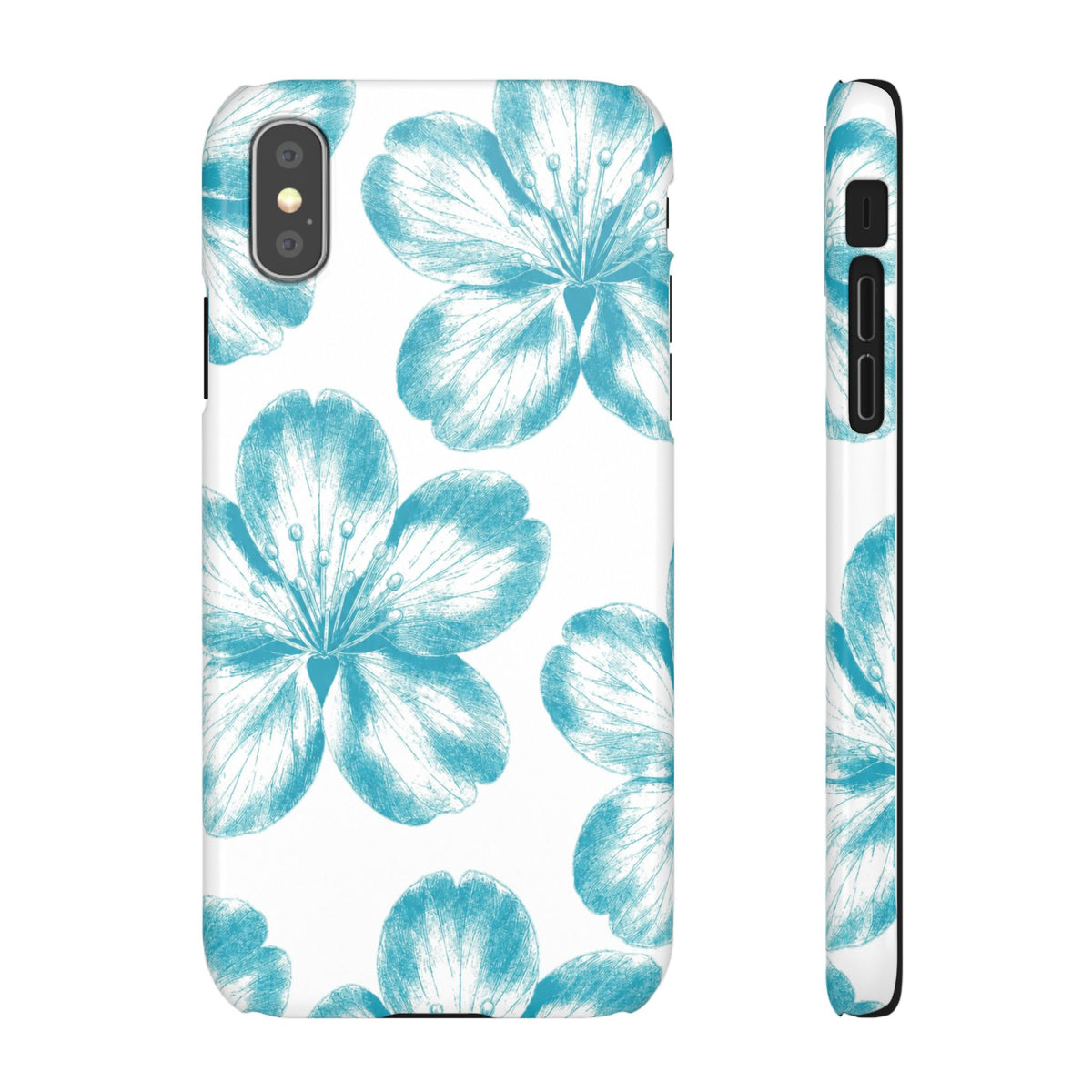 KÉK VIRÁGOK SAMSUNG IPHONE TOK