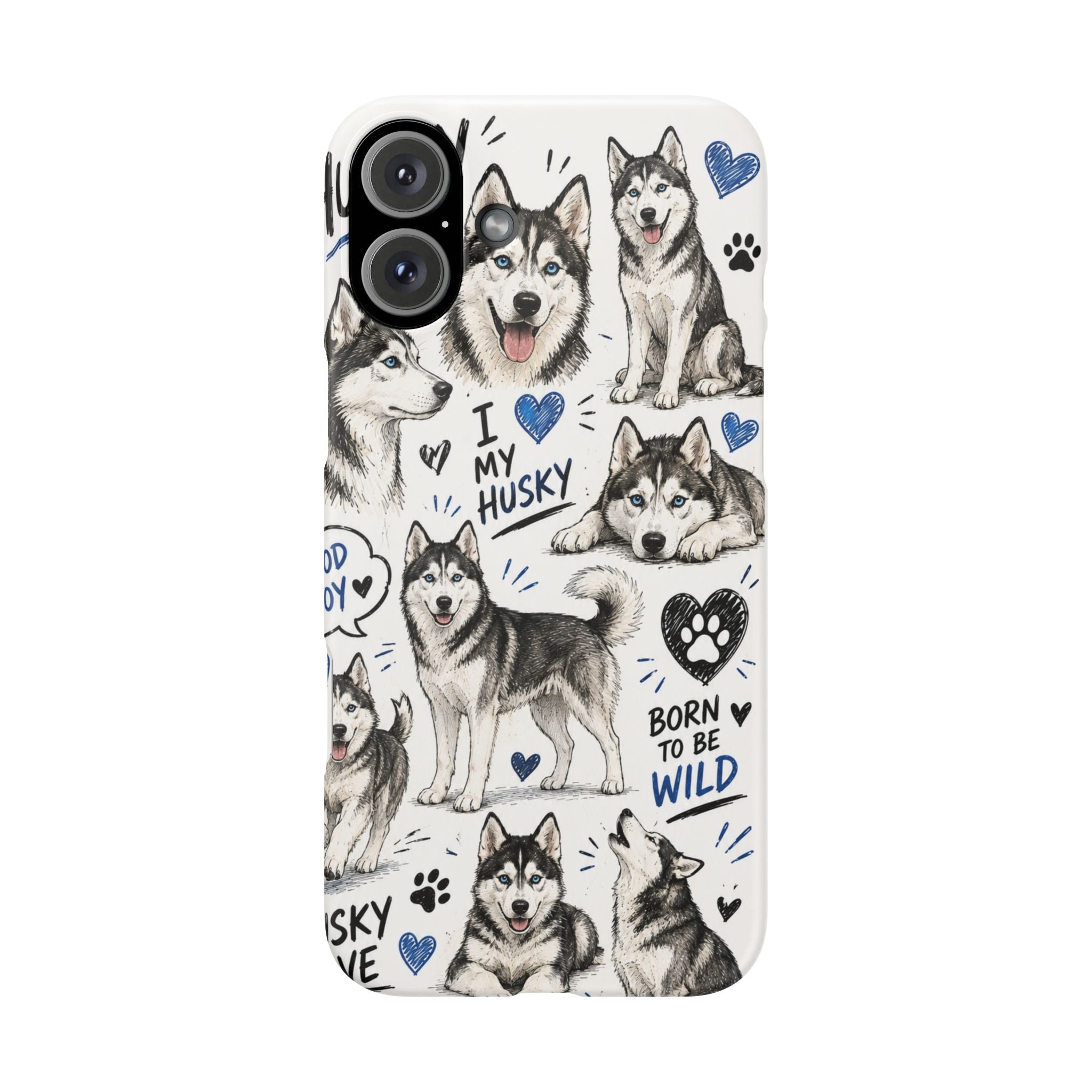HUSKY MINTÁS IPHONE TOK