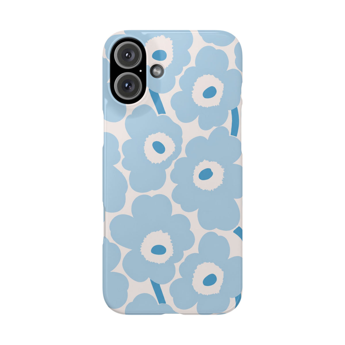 KÉK VIRÁGOS SAMSUNG IPHONE TOK