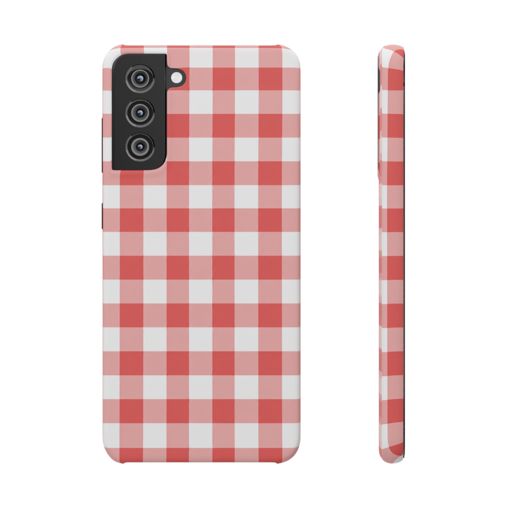 PIROS KOCKÁS SAMSUNG IPHONE TOK