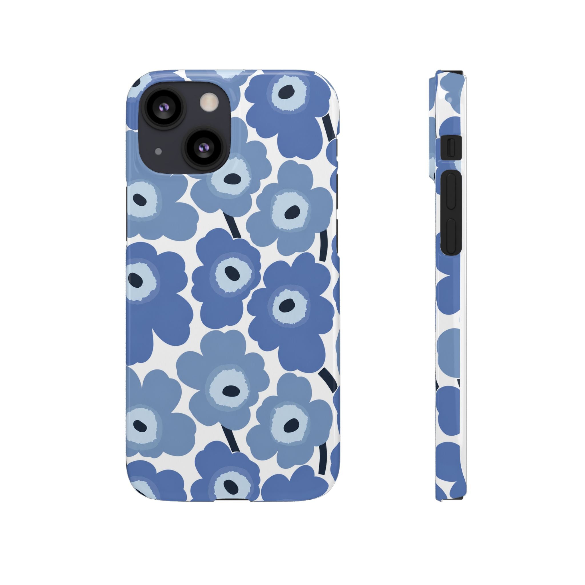 KÉK VIRÁGOS SAMSUNG IPHONE TOK