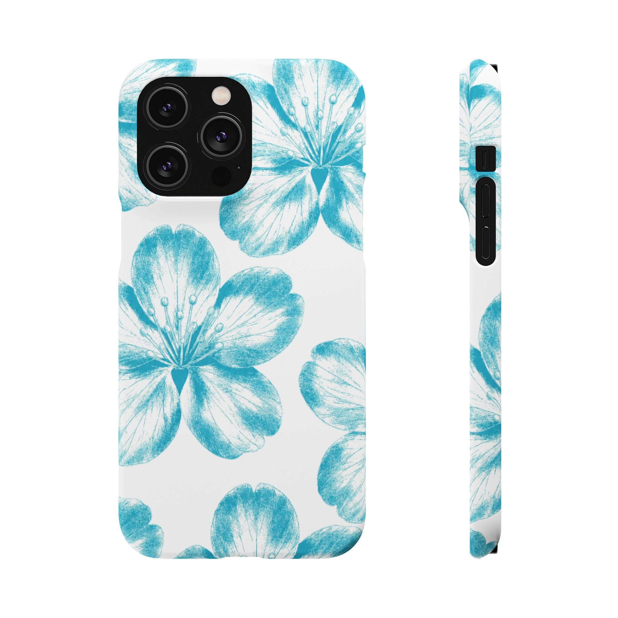 KÉK VIRÁGOK SAMSUNG IPHONE TOK
