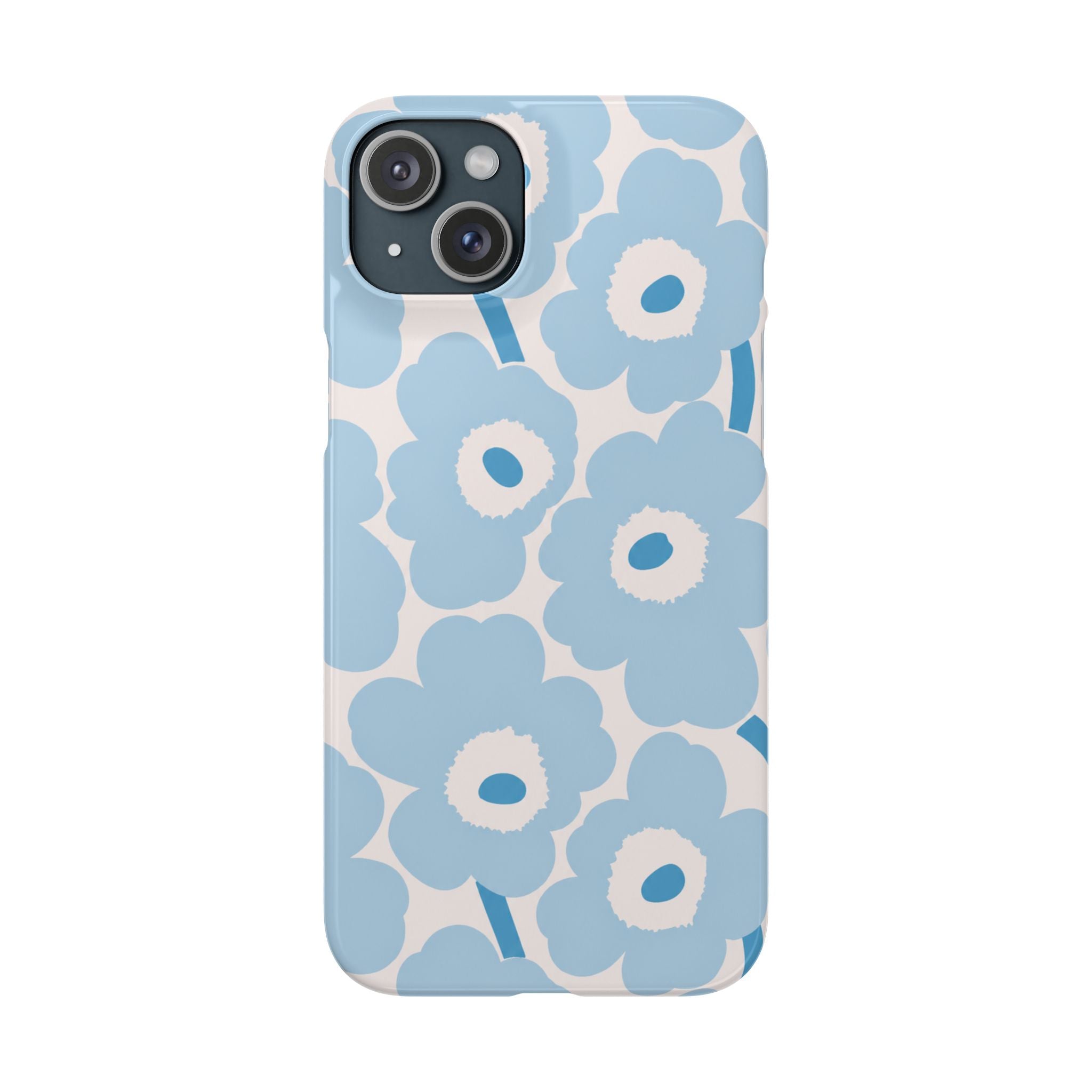 KÉK VIRÁGOS SAMSUNG IPHONE TOK