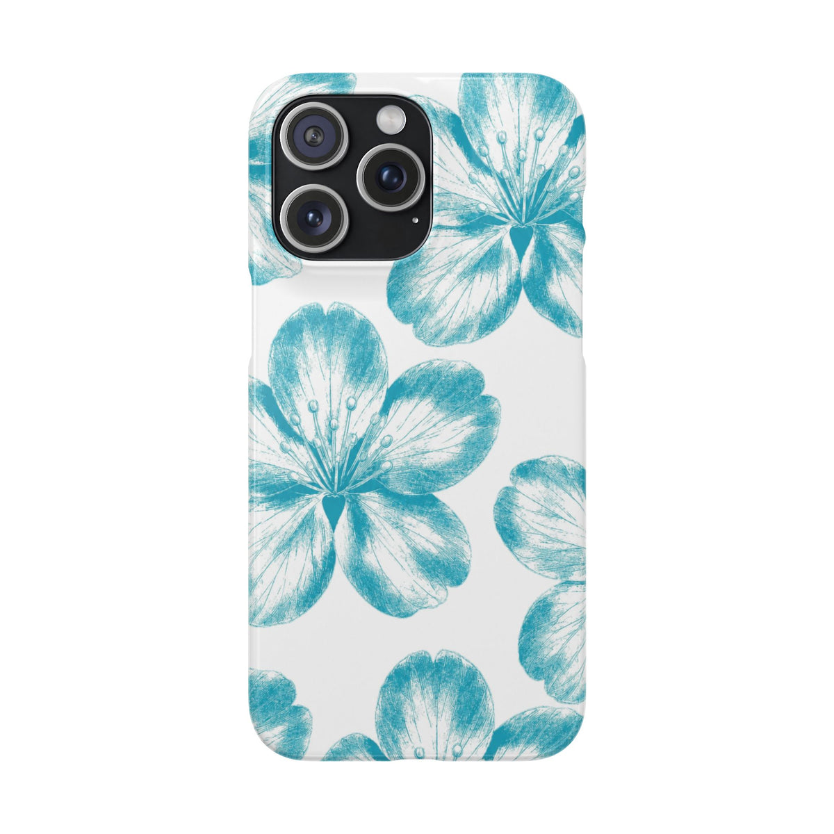 KÉK VIRÁGOK SAMSUNG IPHONE TOK