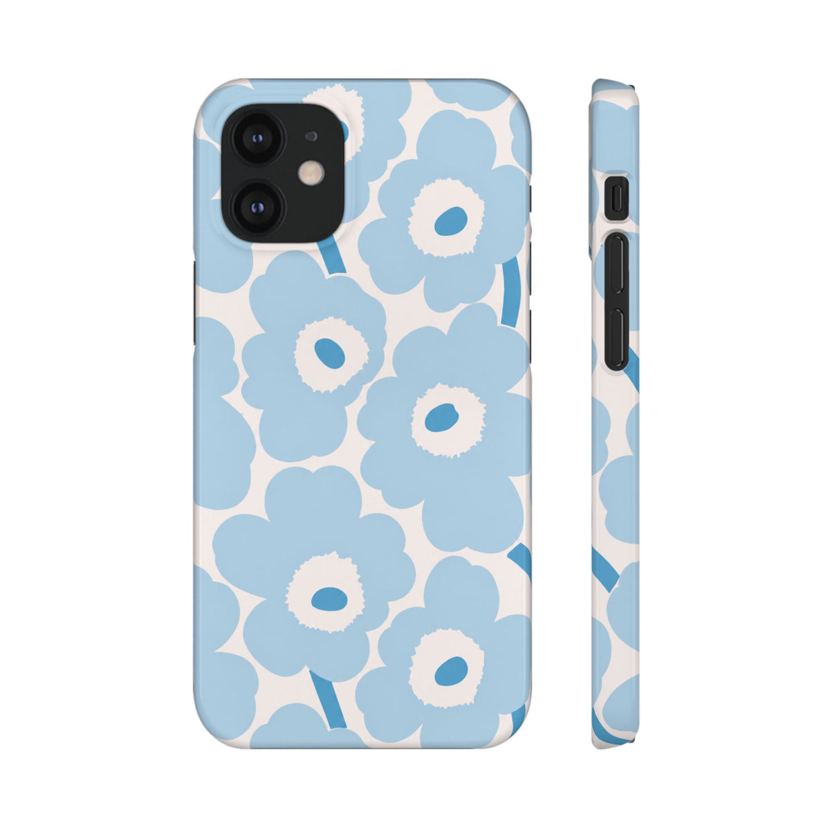 KÉK VIRÁGOS SAMSUNG IPHONE TOK