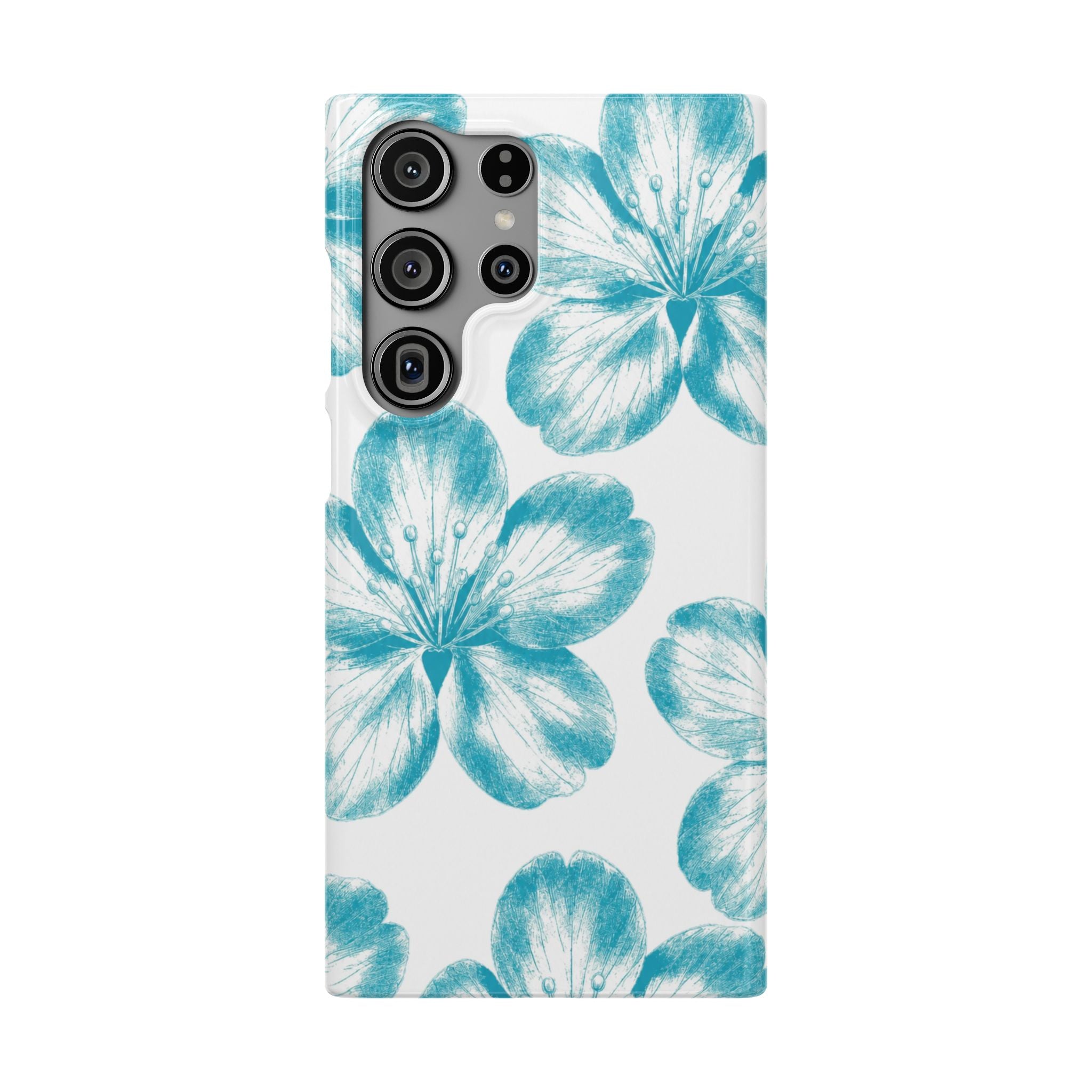 KÉK VIRÁGOK SAMSUNG IPHONE TOK