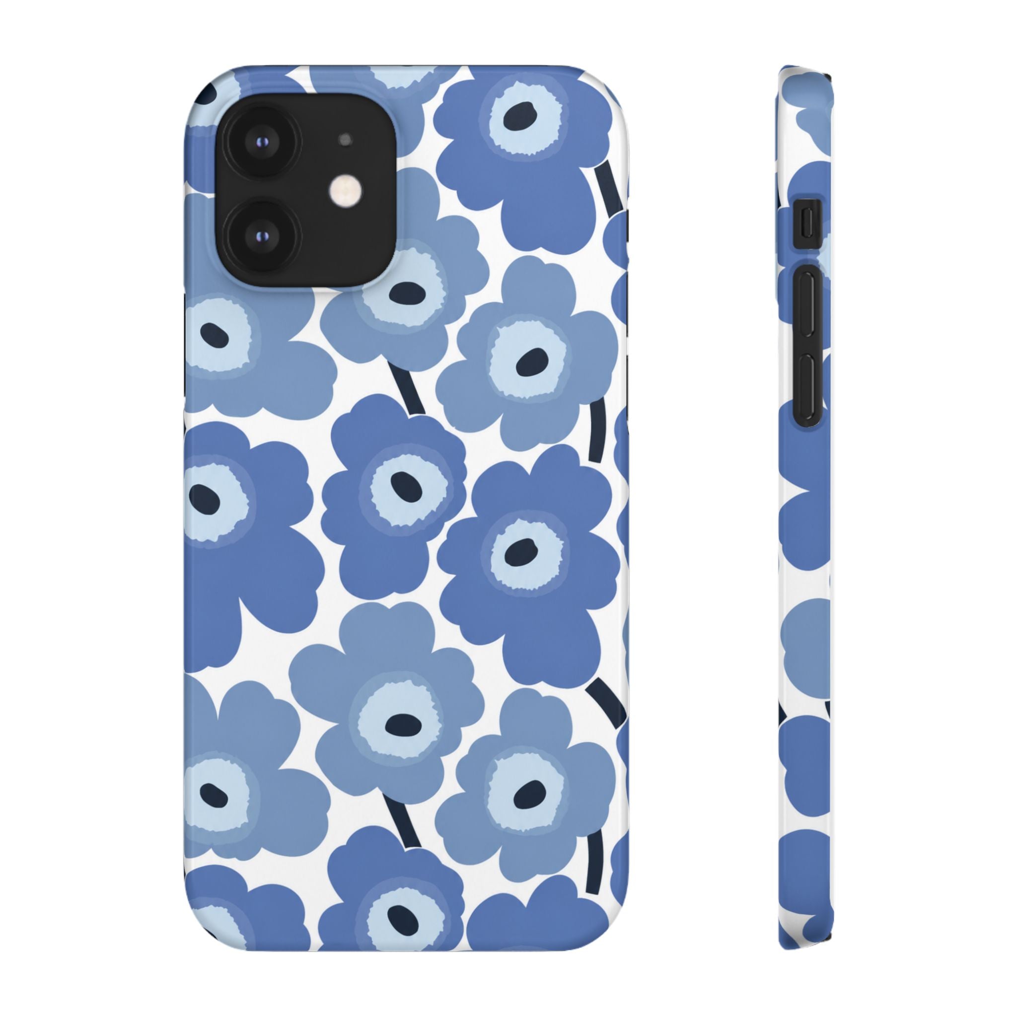 KÉK VIRÁGOS SAMSUNG IPHONE TOK