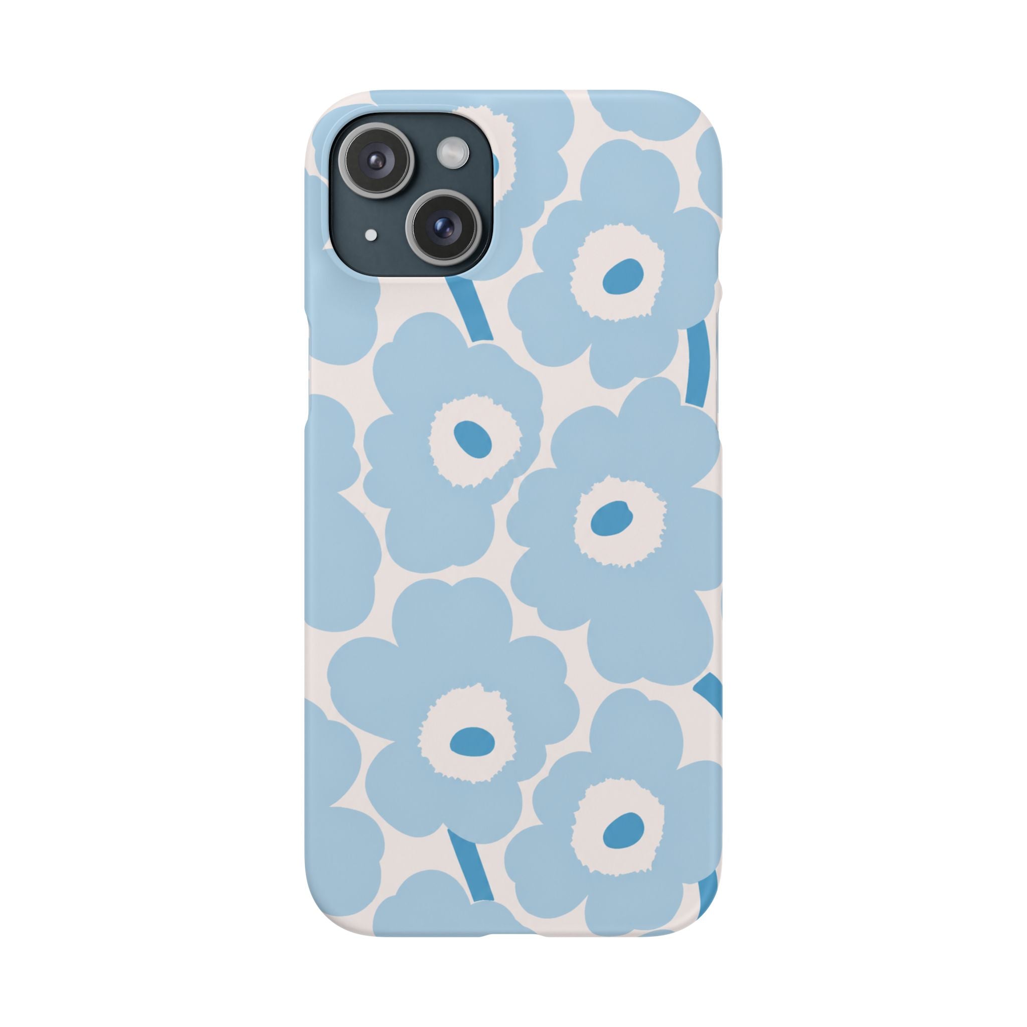 KÉK VIRÁGOS SAMSUNG IPHONE TOK
