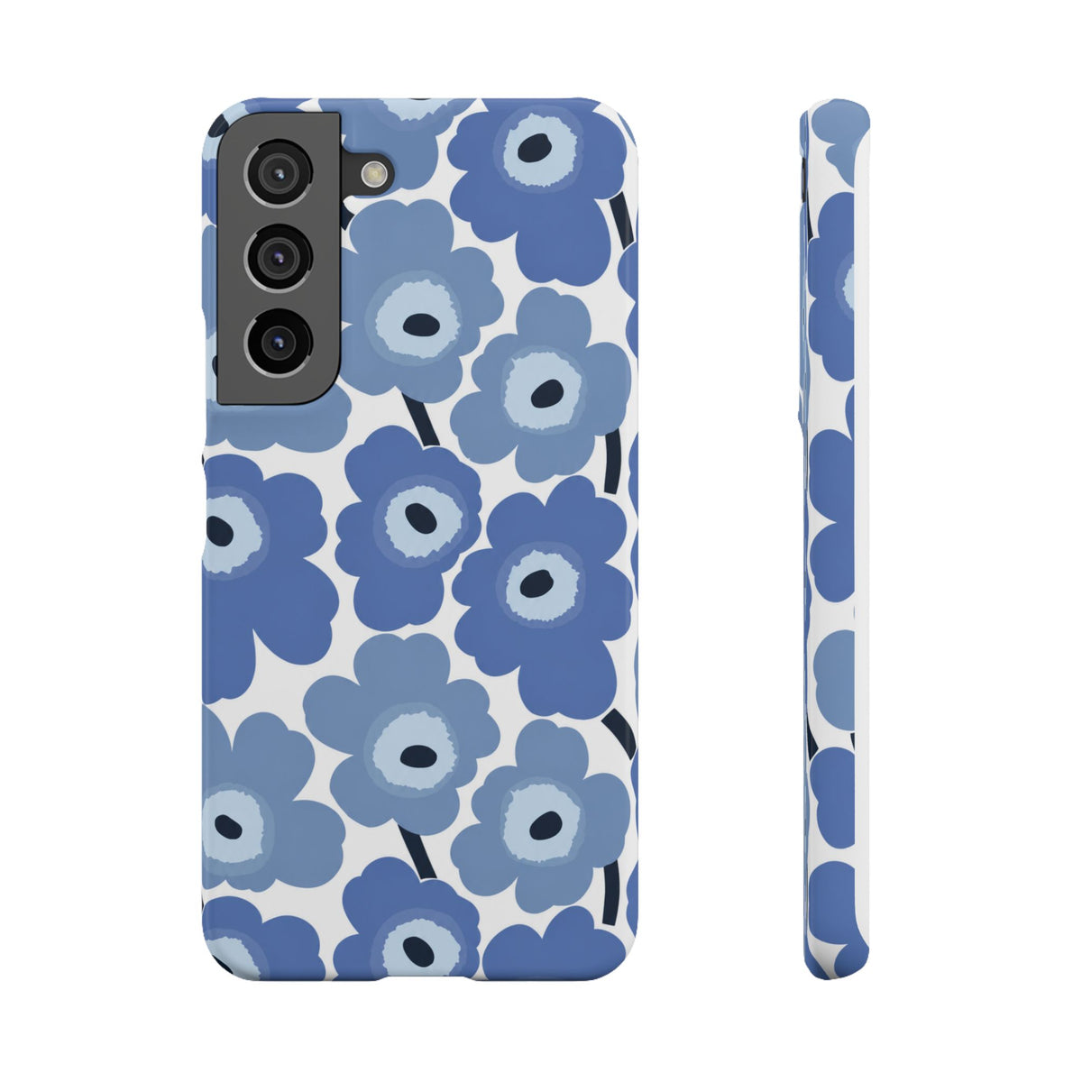 KÉK VIRÁGOS SAMSUNG IPHONE TOK