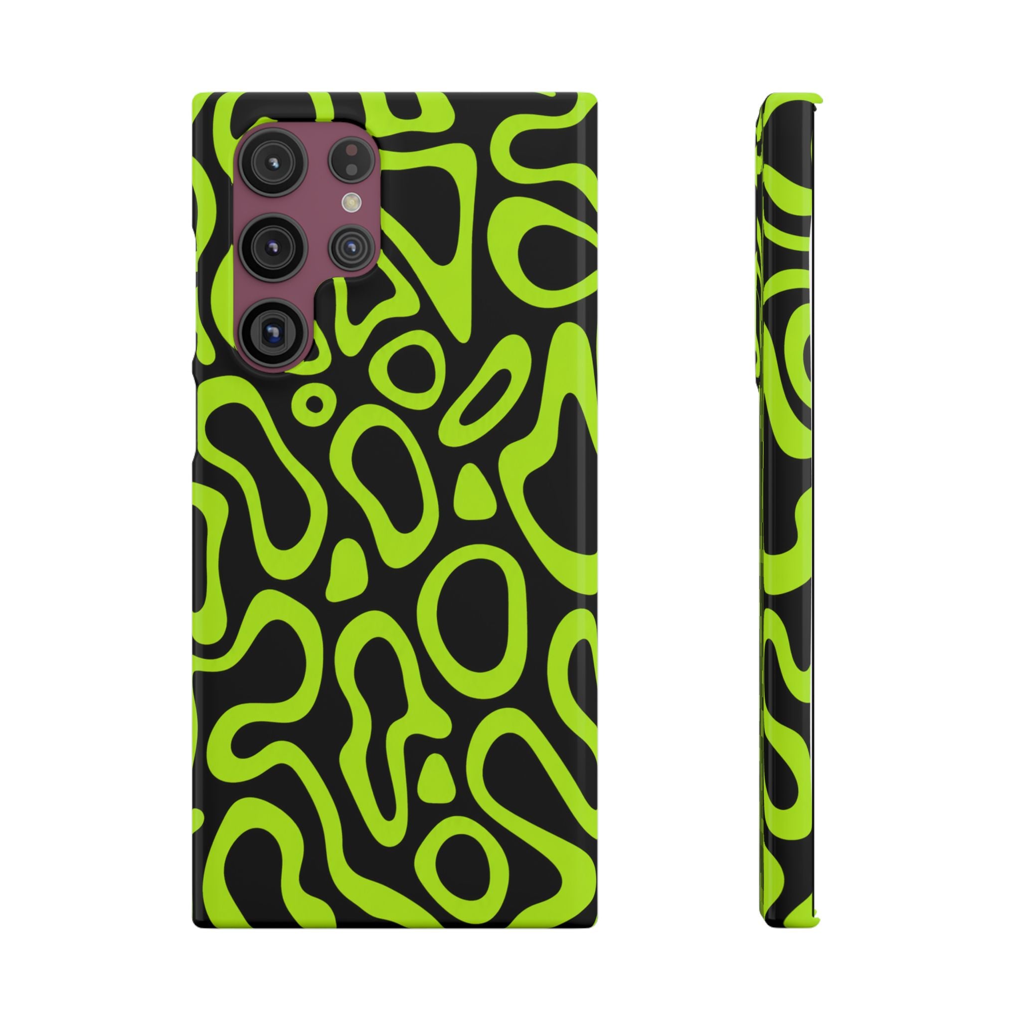 ZÖLD MINTÁS SAMSUNG IPHONE TOK