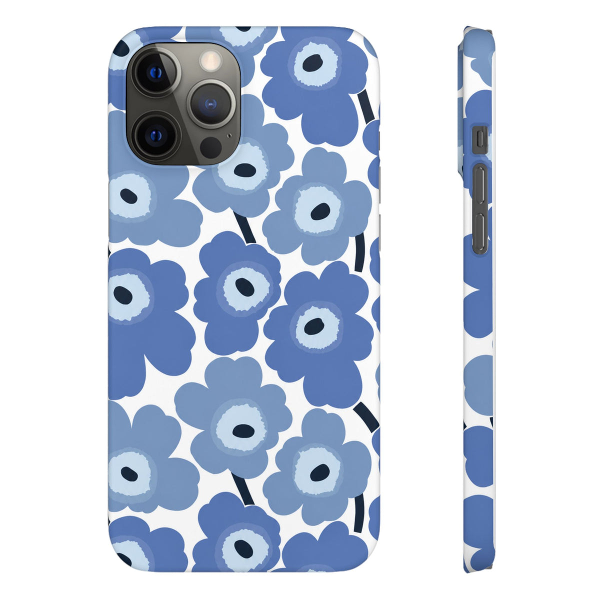 KÉK VIRÁGOS SAMSUNG IPHONE TOK