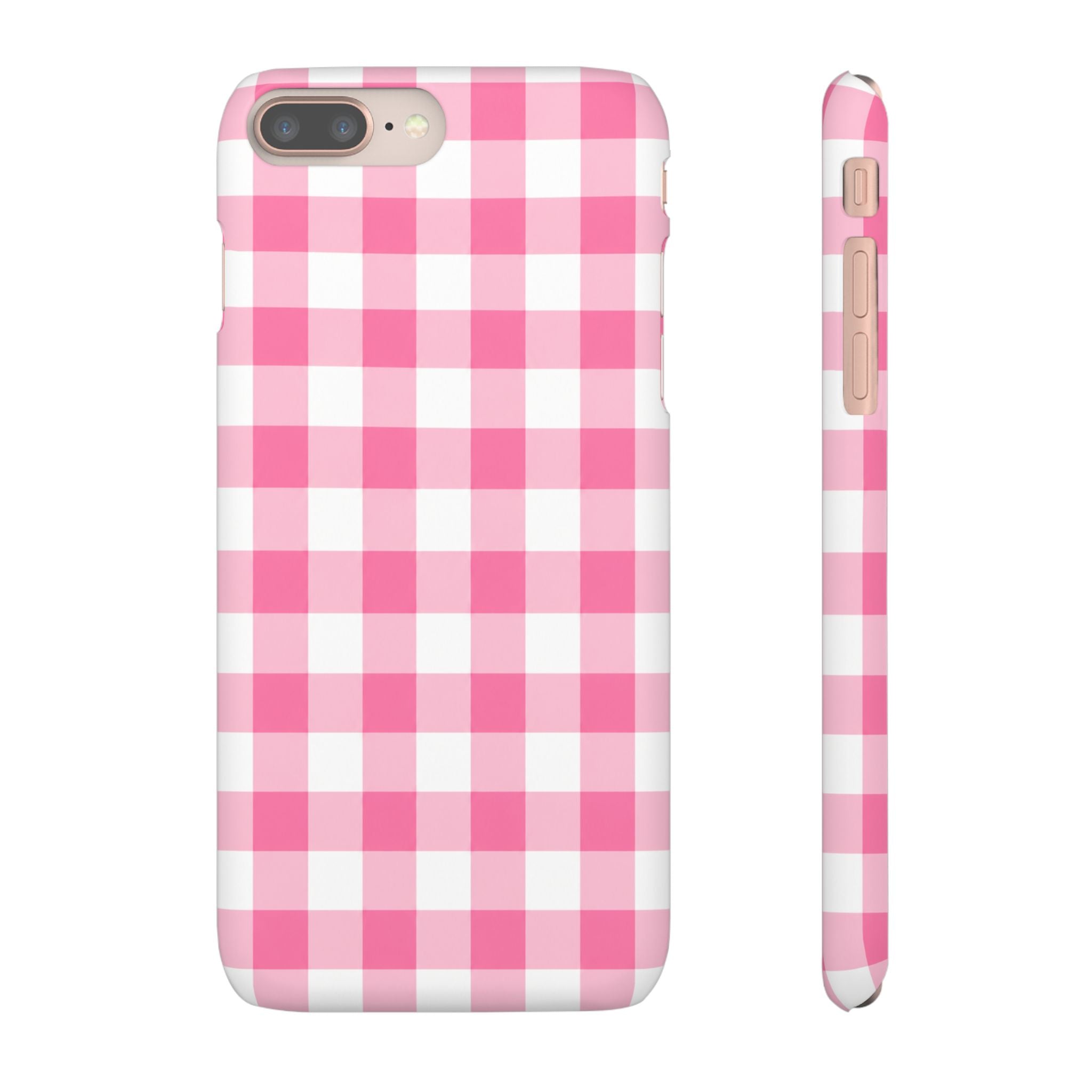 RÓZSASZIN KOCKÁS SAMSUNG IPHONE TOK