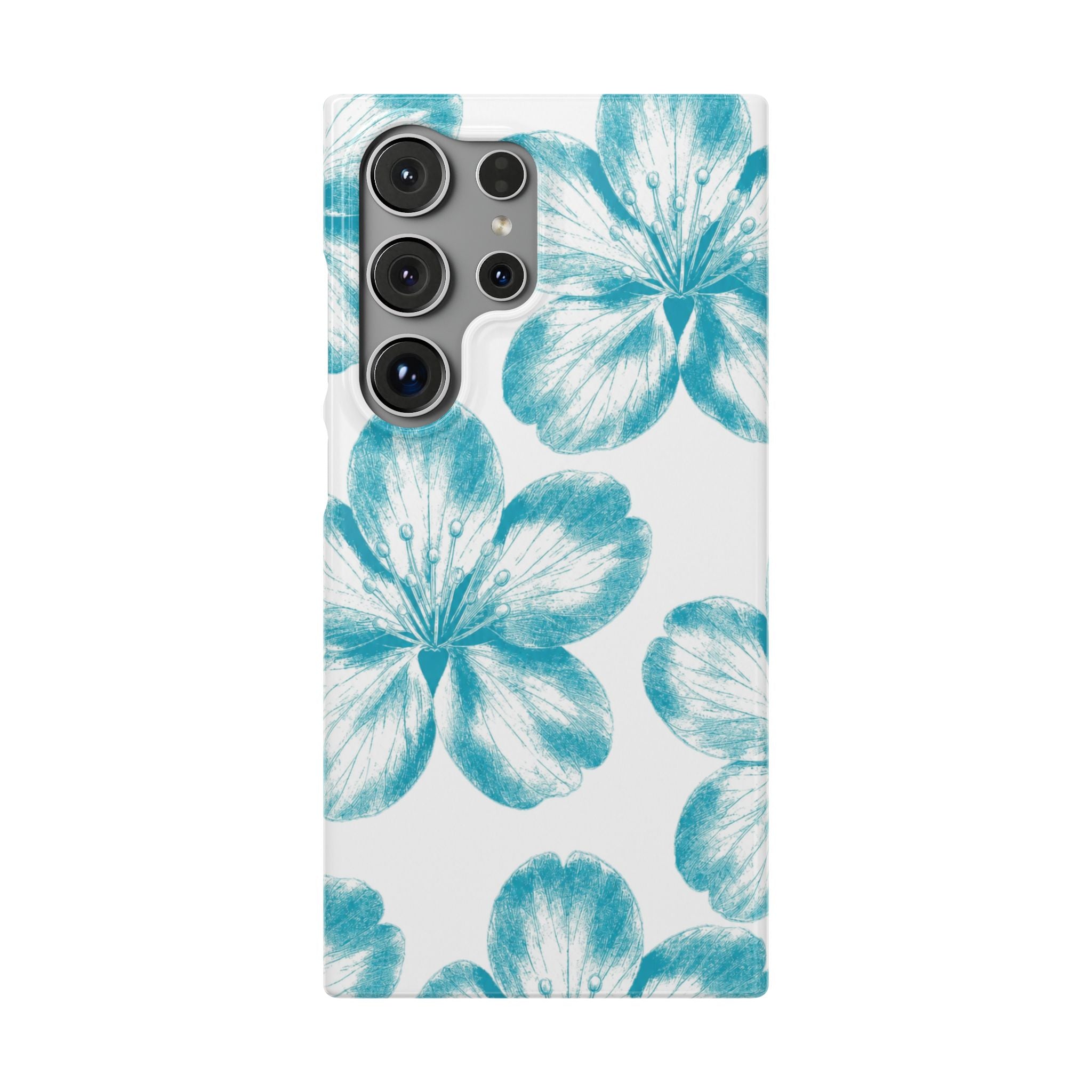KÉK VIRÁGOK SAMSUNG IPHONE TOK
