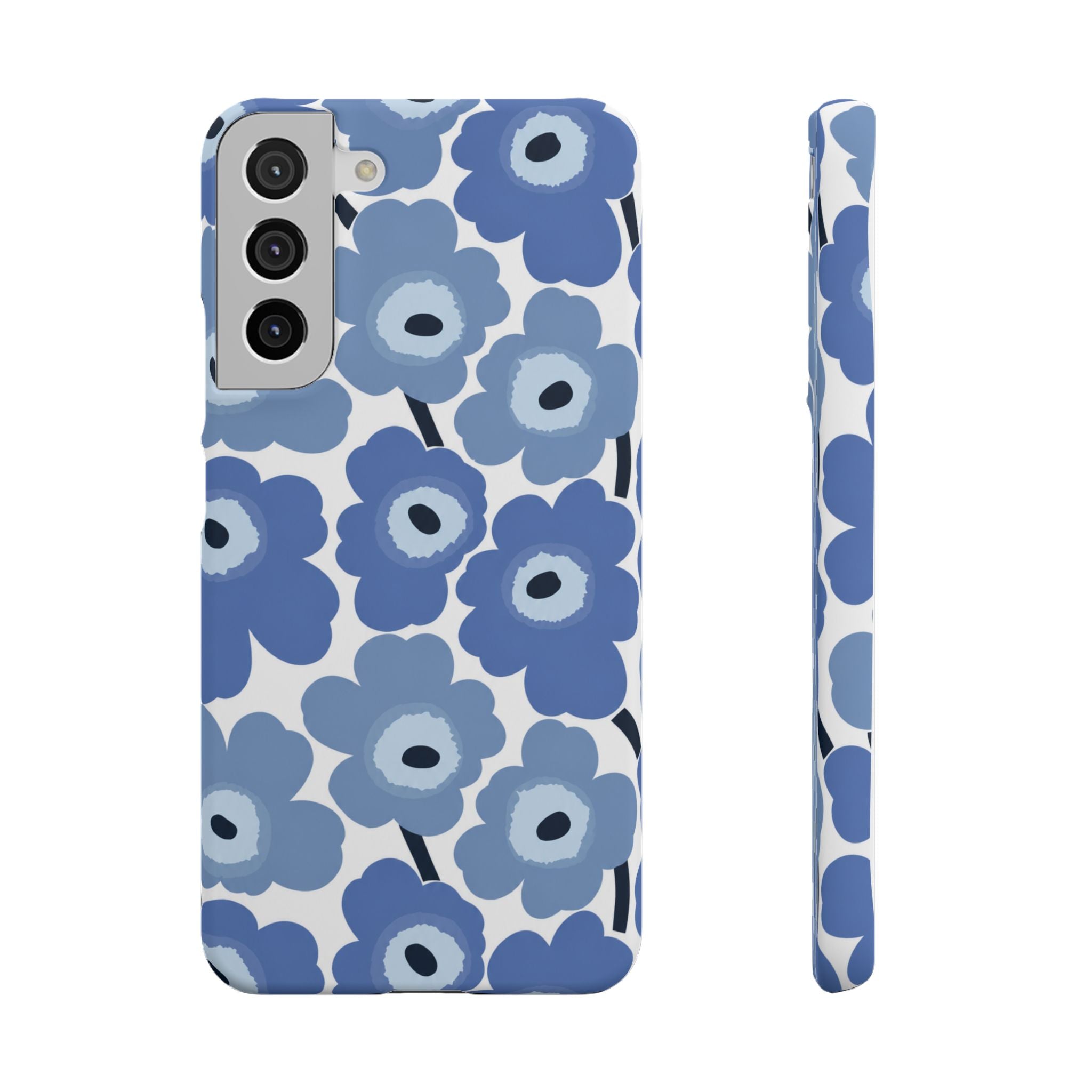KÉK VIRÁGOS SAMSUNG IPHONE TOK