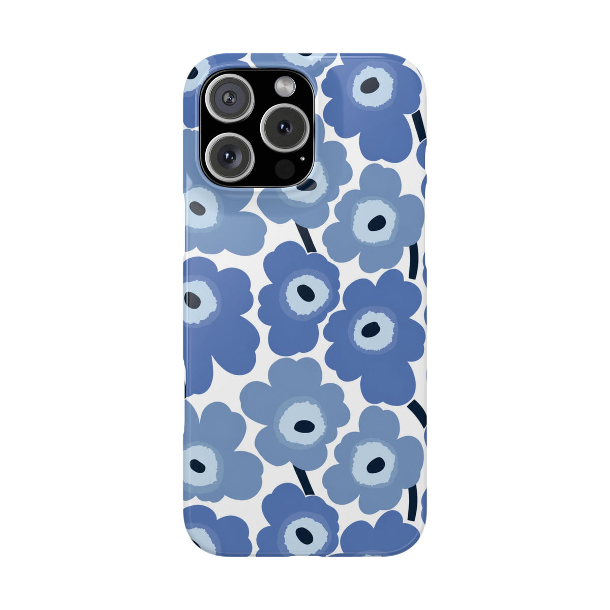 KÉK VIRÁGOS SAMSUNG IPHONE TOK
