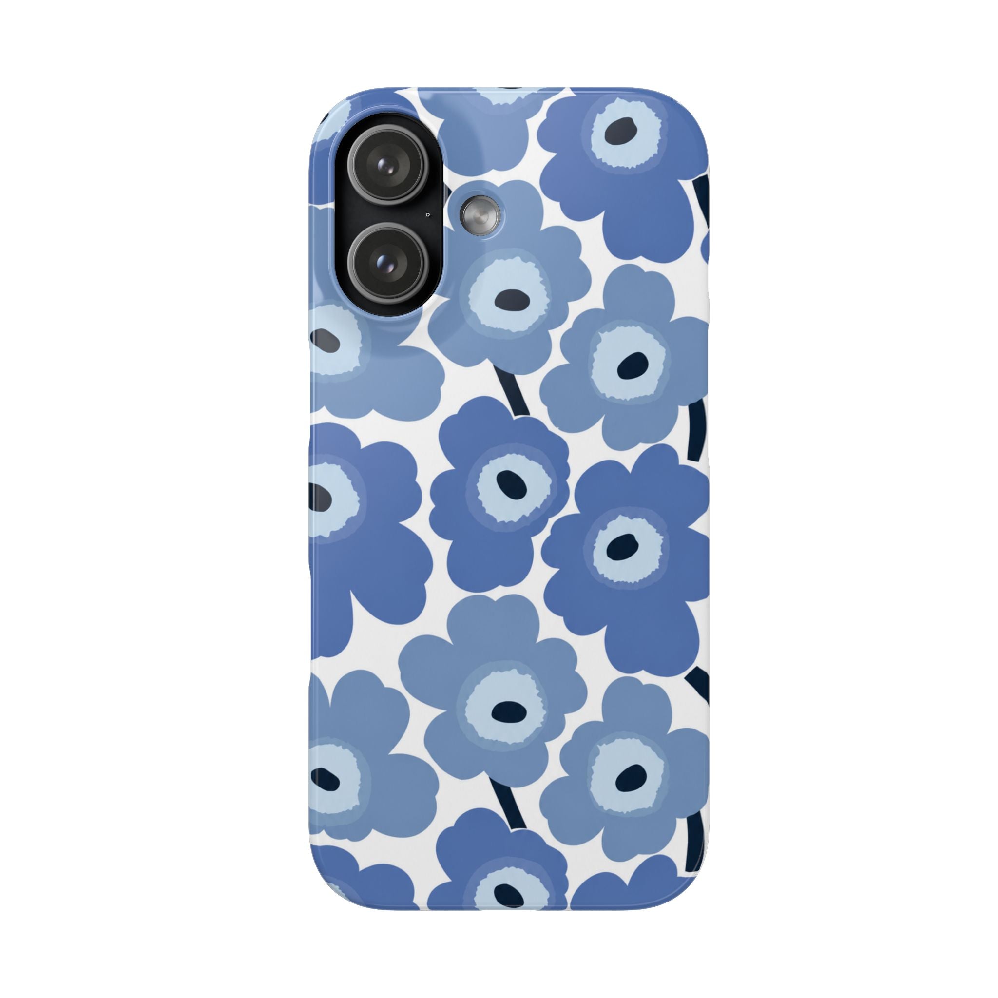KÉK VIRÁGOS SAMSUNG IPHONE TOK