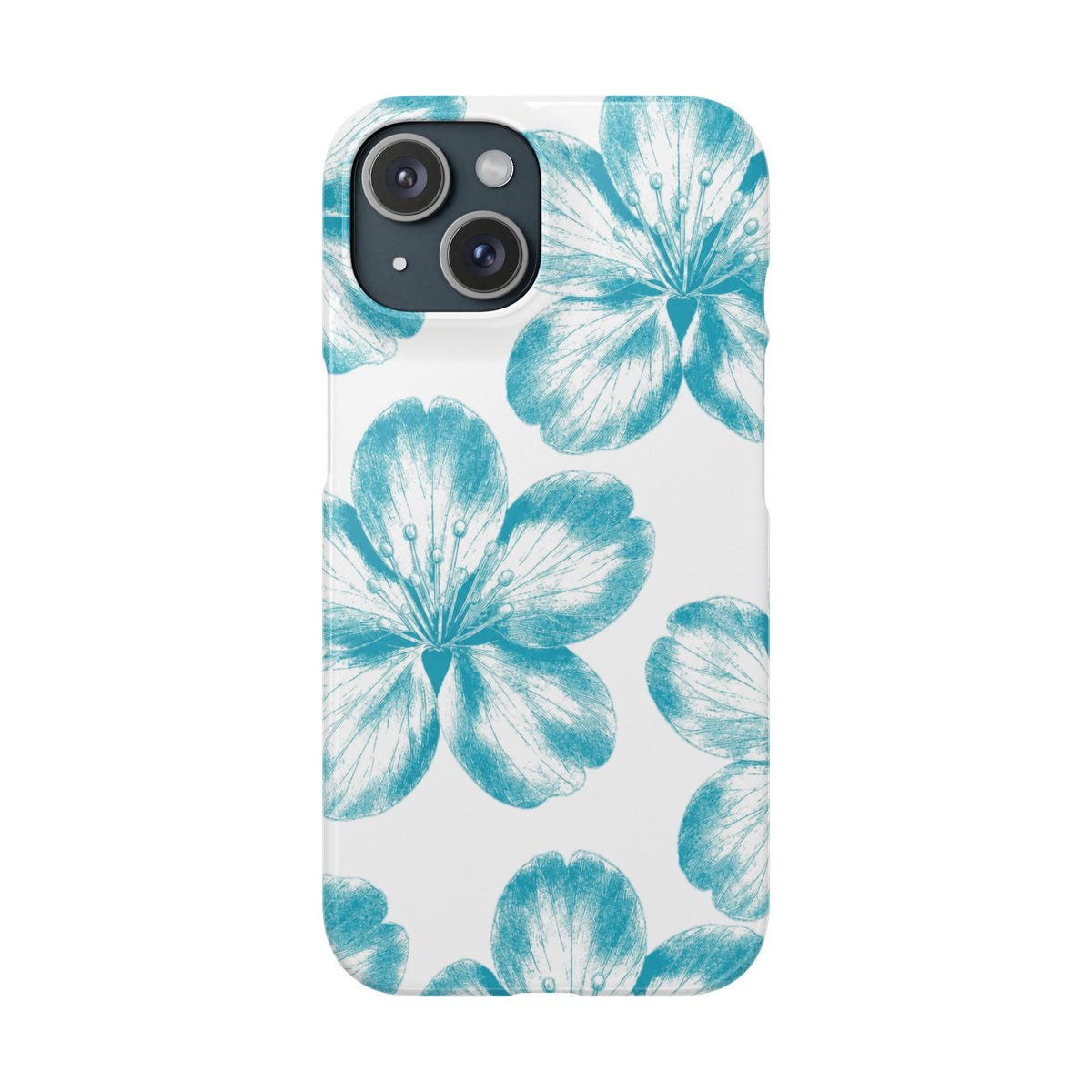KÉK VIRÁGOK SAMSUNG IPHONE TOK