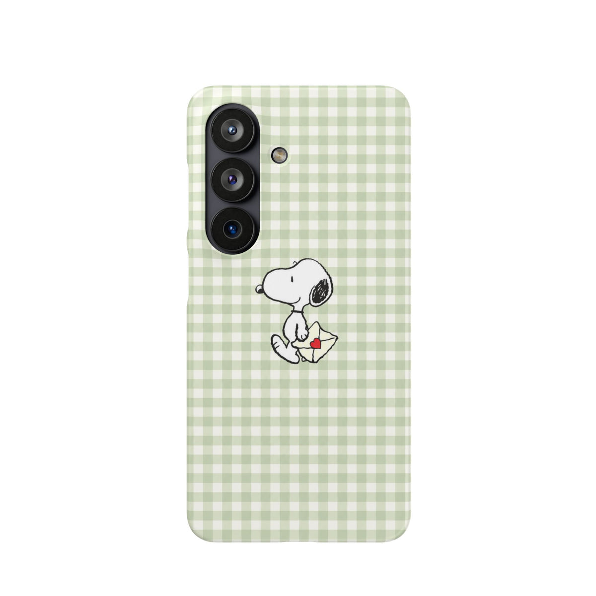 SNOOPY ZÖLD KOCKÁS SAMSUNG IPHONE TOK
