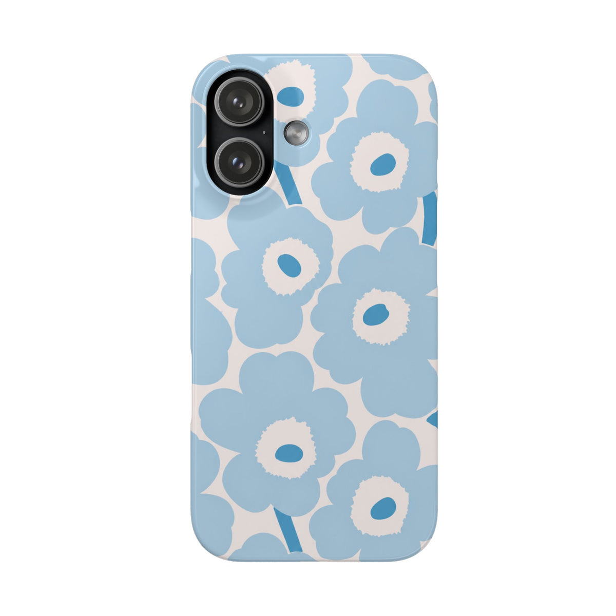 KÉK VIRÁGOS SAMSUNG IPHONE TOK