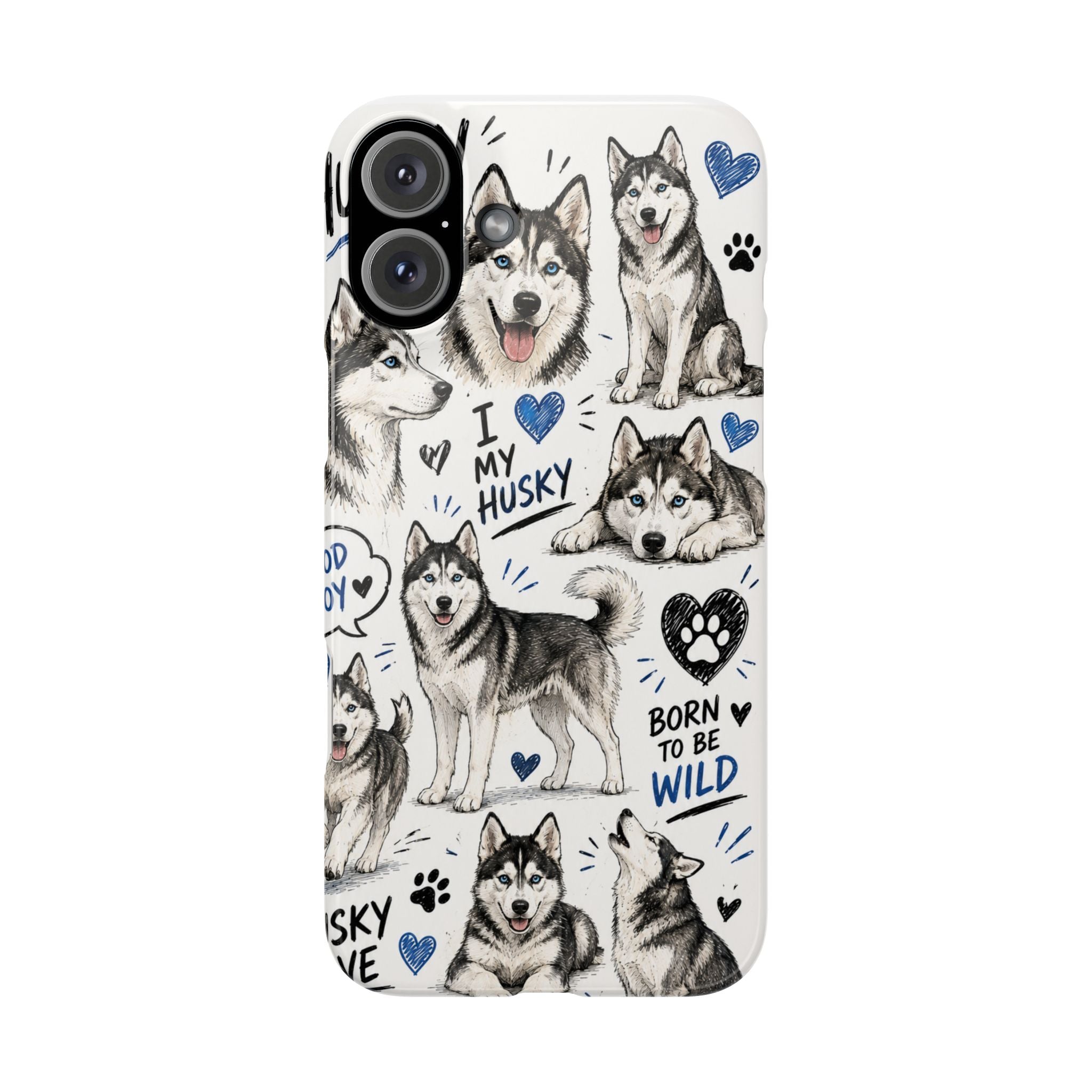 HUSKY MINTÁS IPHONE TOK