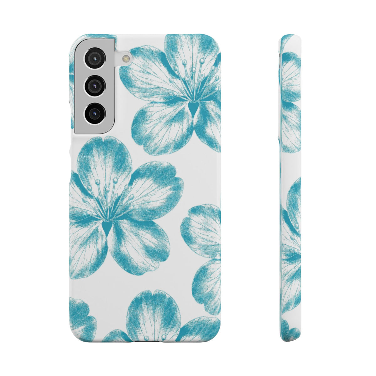 KÉK VIRÁGOK SAMSUNG IPHONE TOK