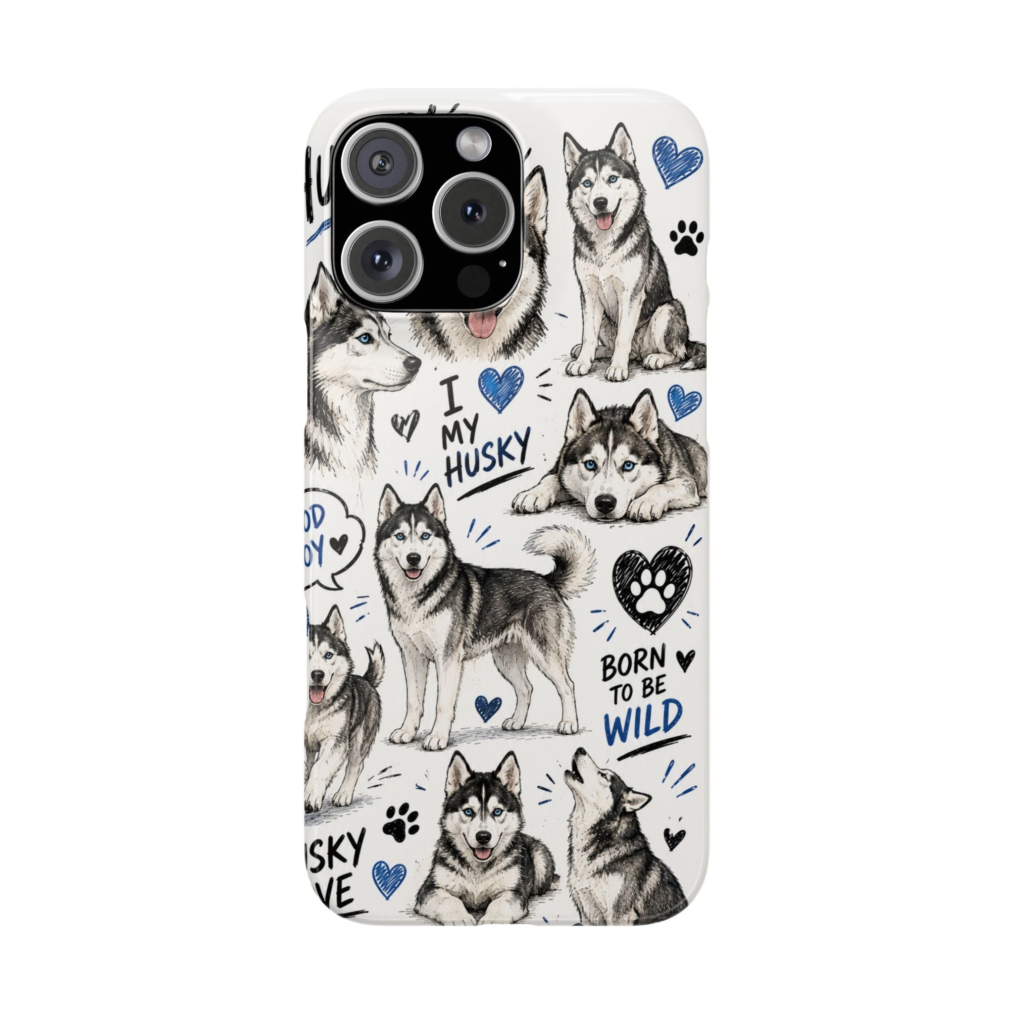 HUSKY MINTÁS IPHONE TOK
