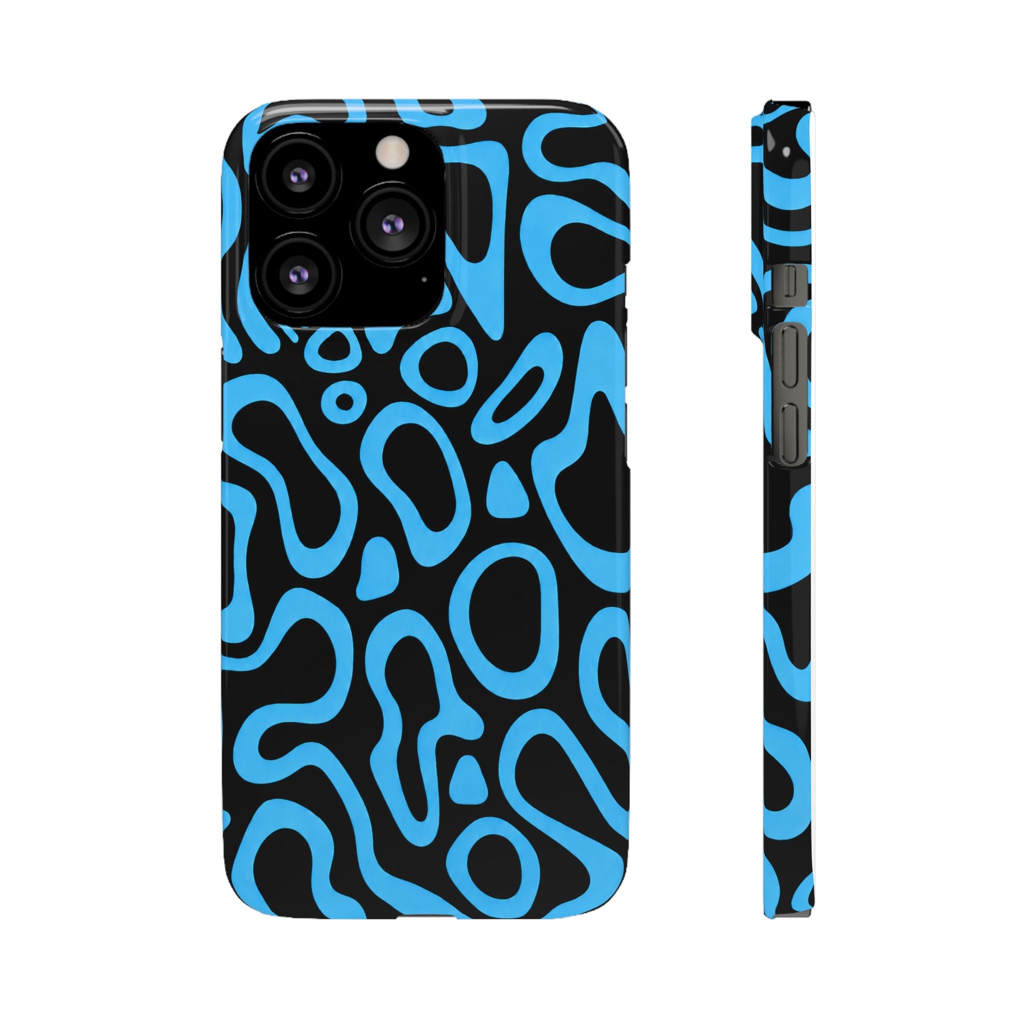 KÉK MINTÁS SAMSUNG IPHONE TOK