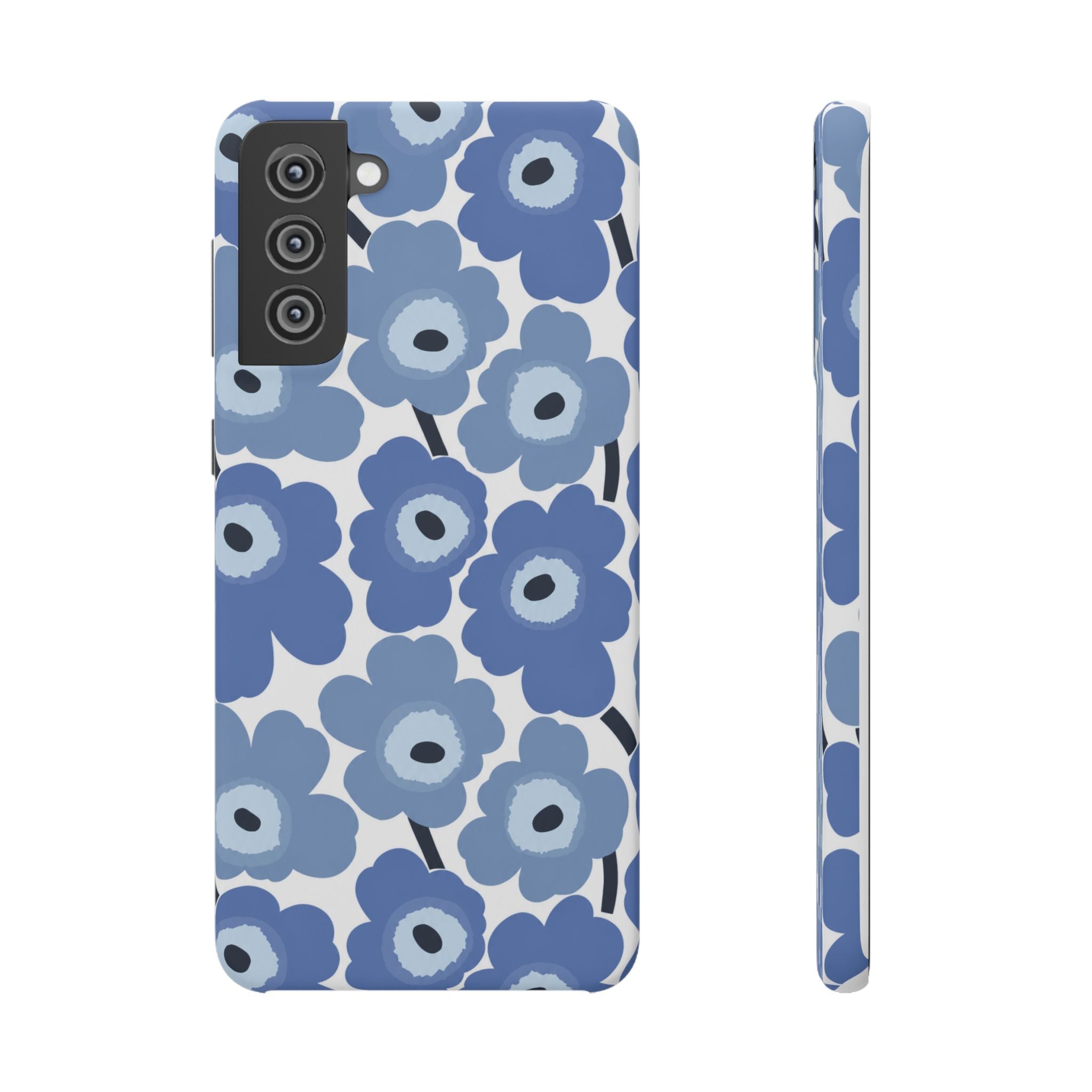 KÉK VIRÁGOS SAMSUNG IPHONE TOK