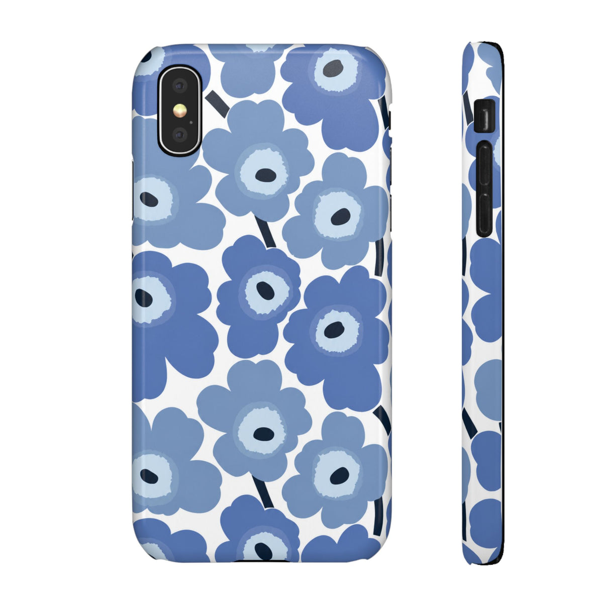 KÉK VIRÁGOS SAMSUNG IPHONE TOK