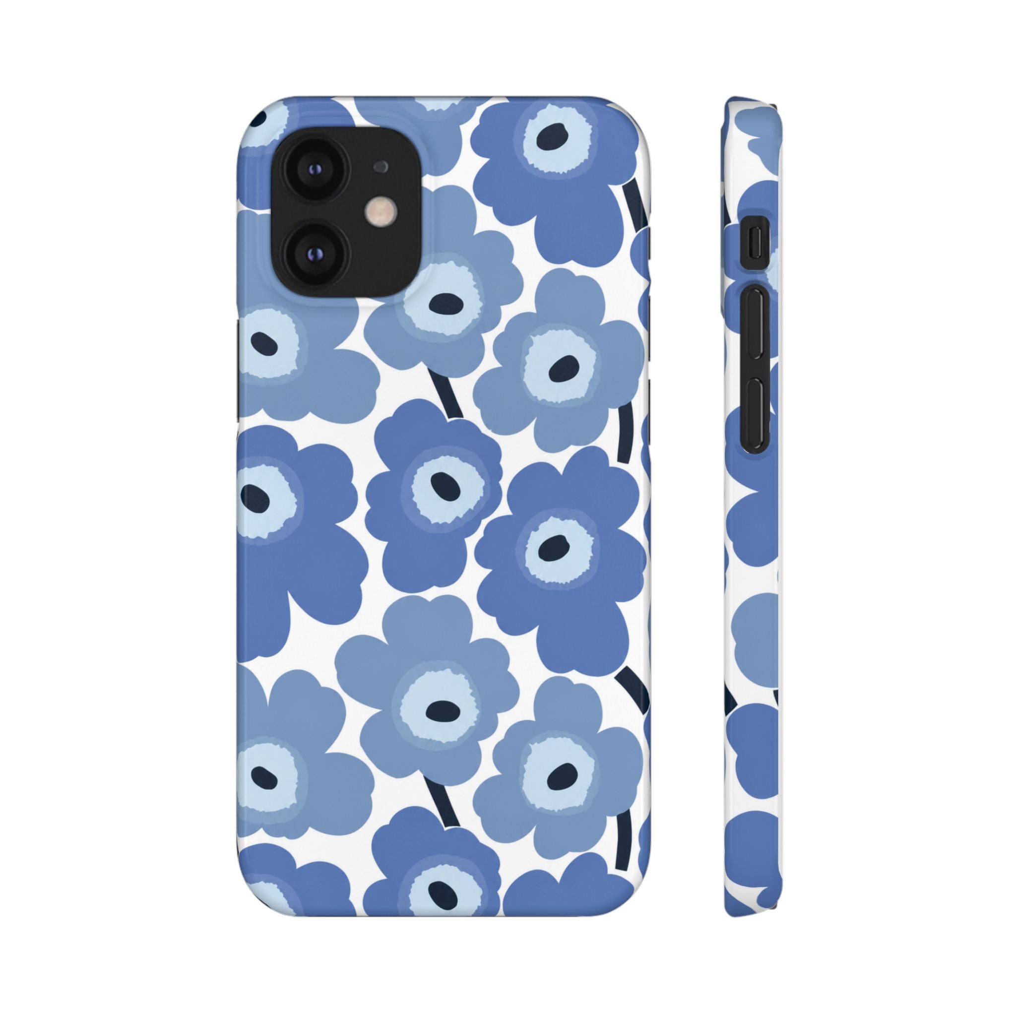 KÉK VIRÁGOS SAMSUNG IPHONE TOK