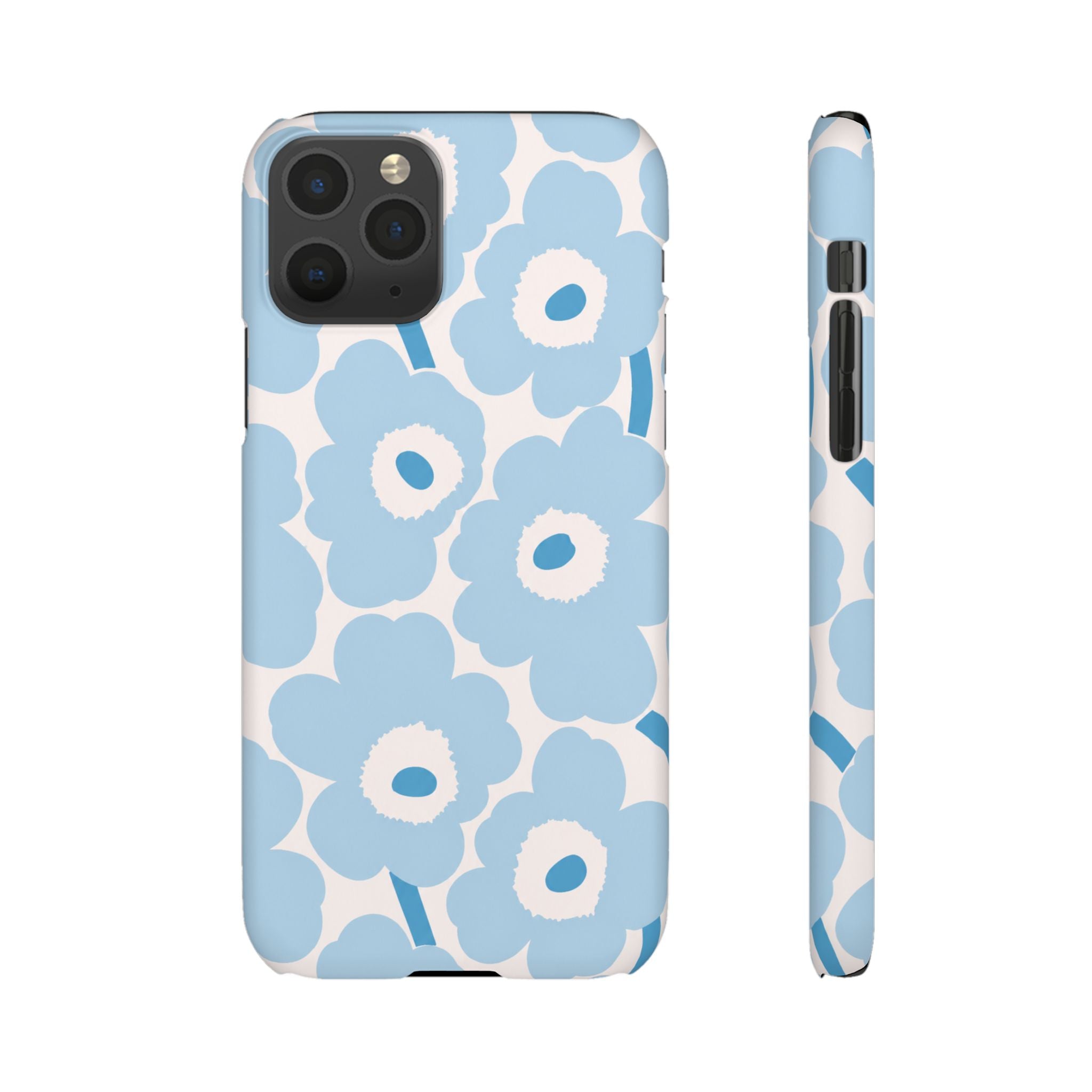 KÉK VIRÁGOS SAMSUNG IPHONE TOK