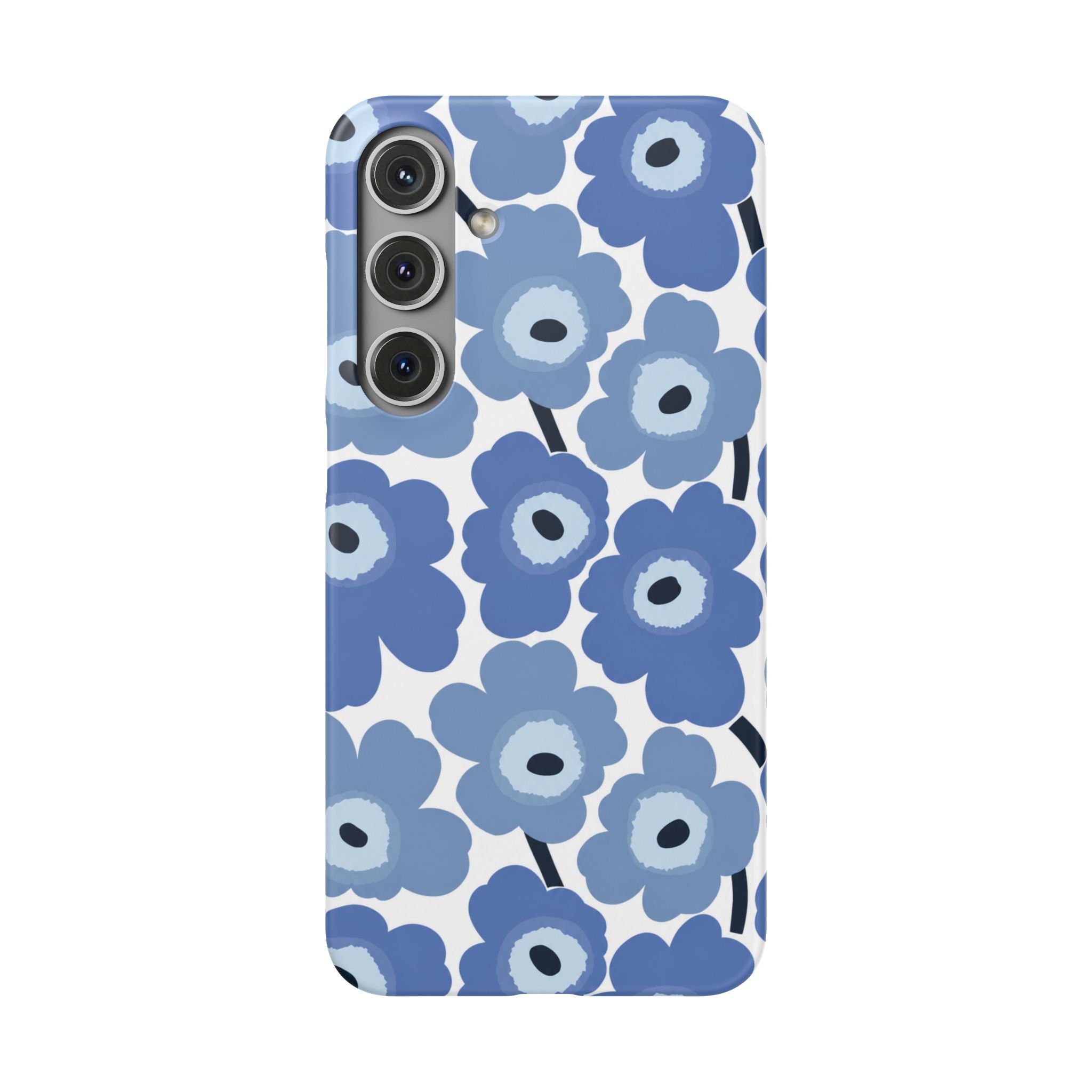 KÉK VIRÁGOS SAMSUNG IPHONE TOK