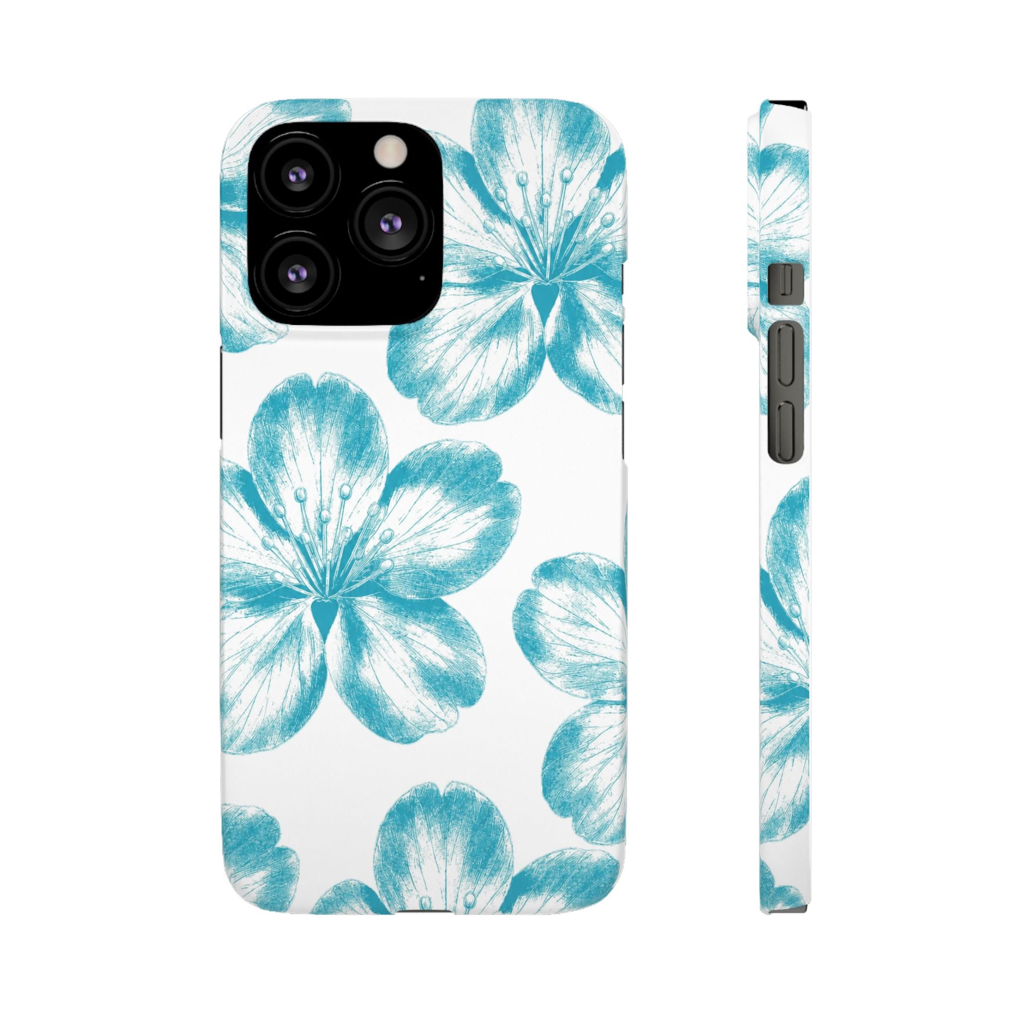 KÉK VIRÁGOK SAMSUNG IPHONE TOK