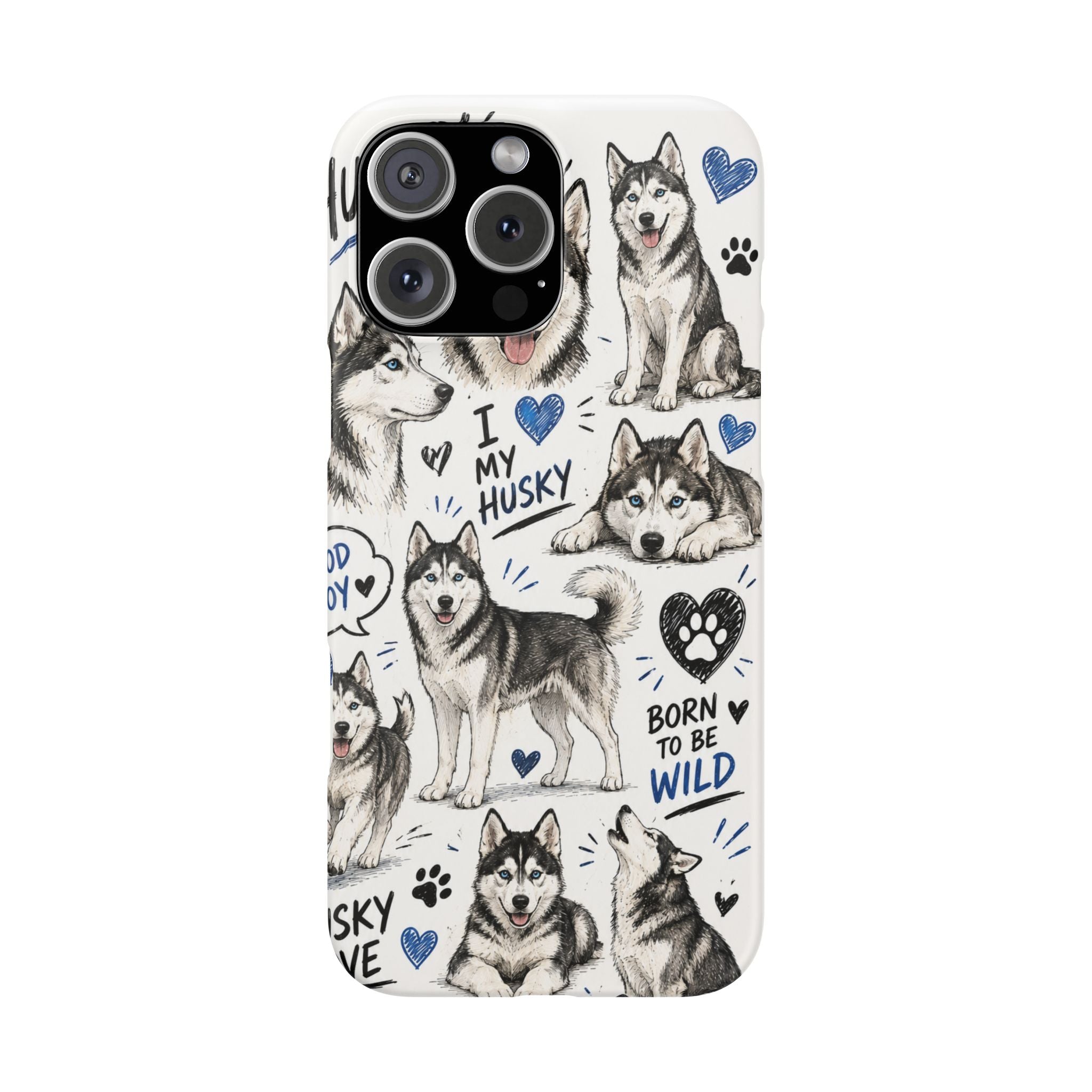 HUSKY MINTÁS IPHONE TOK