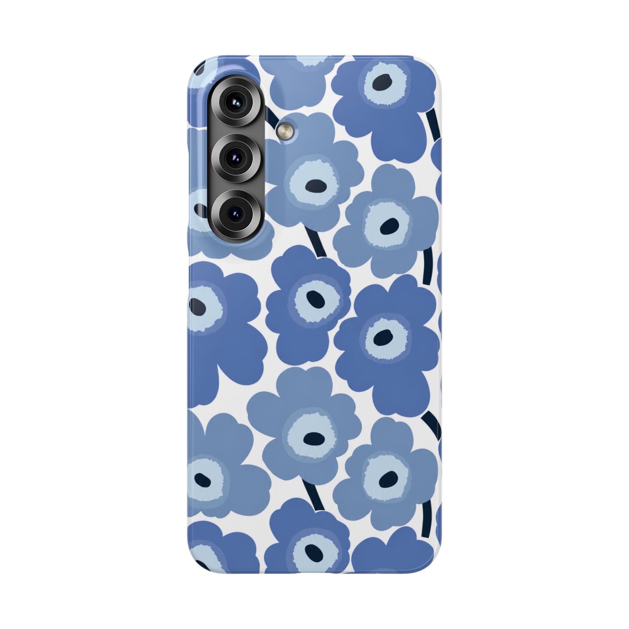 KÉK VIRÁGOS SAMSUNG IPHONE TOK
