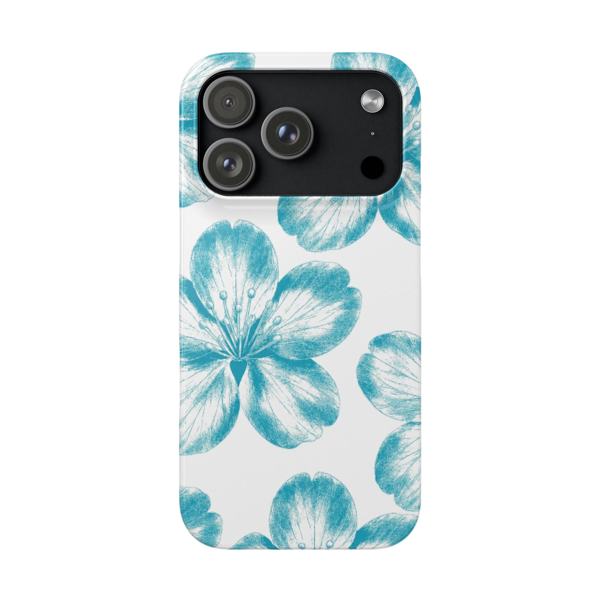KÉK VIRÁGOK SAMSUNG IPHONE TOK