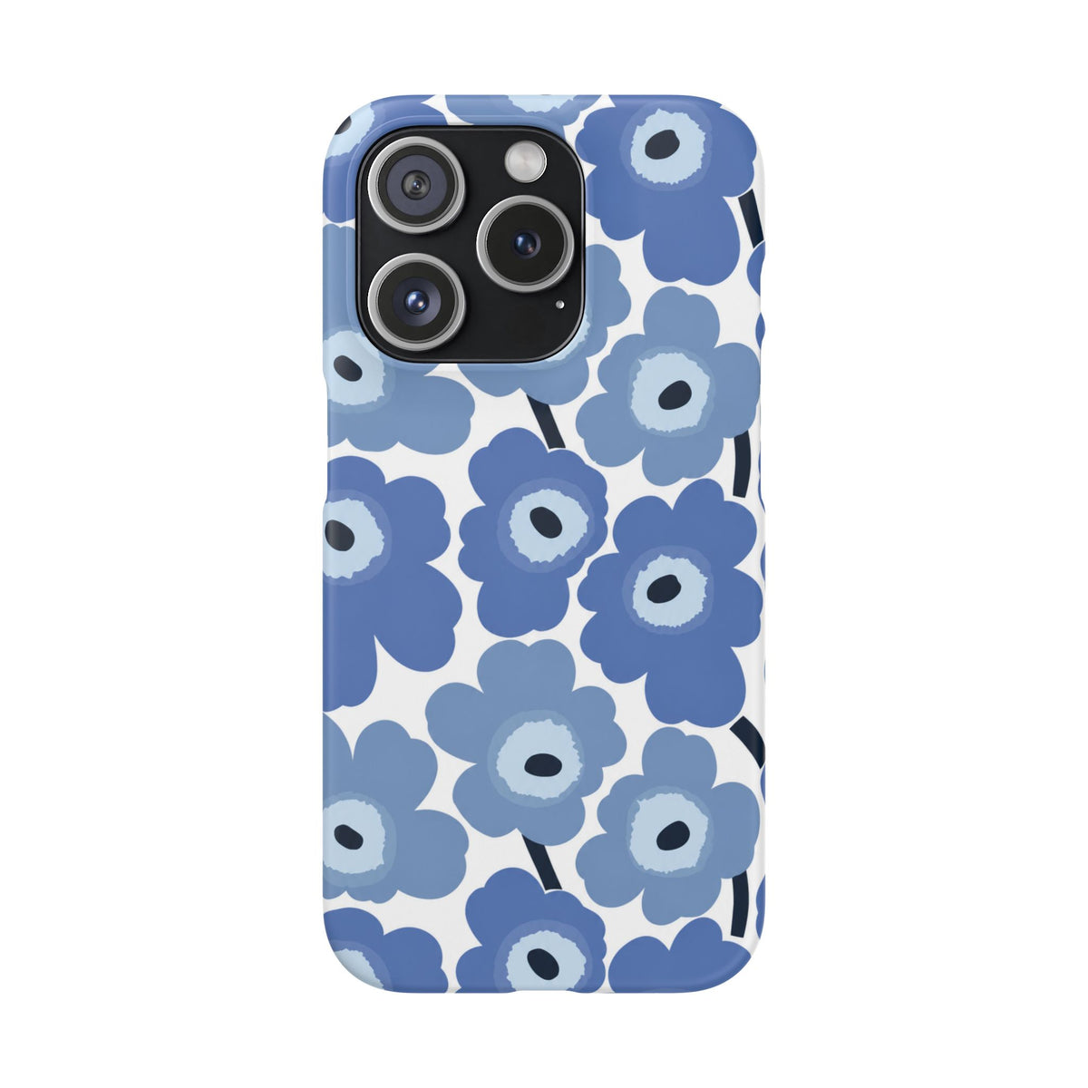 KÉK VIRÁGOS SAMSUNG IPHONE TOK