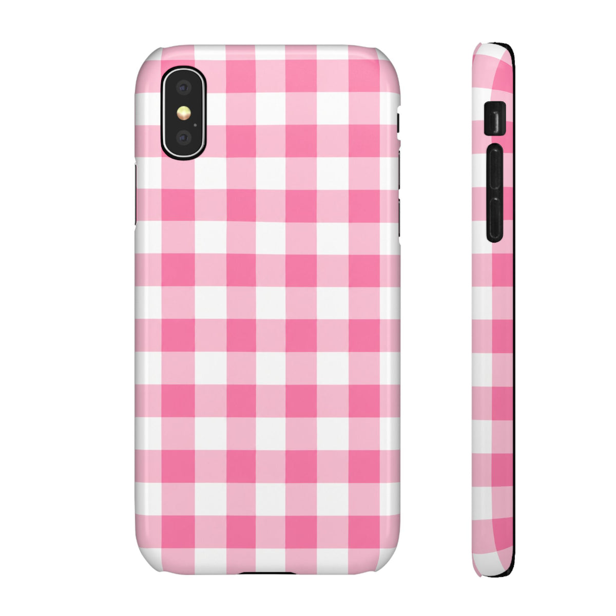 RÓZSASZIN KOCKÁS SAMSUNG IPHONE TOK