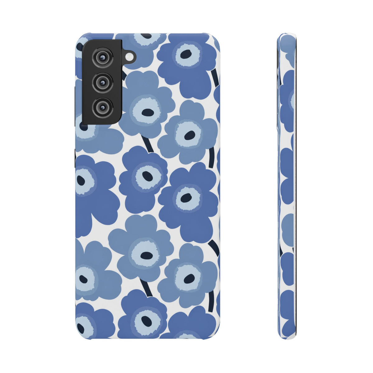KÉK VIRÁGOS SAMSUNG IPHONE TOK