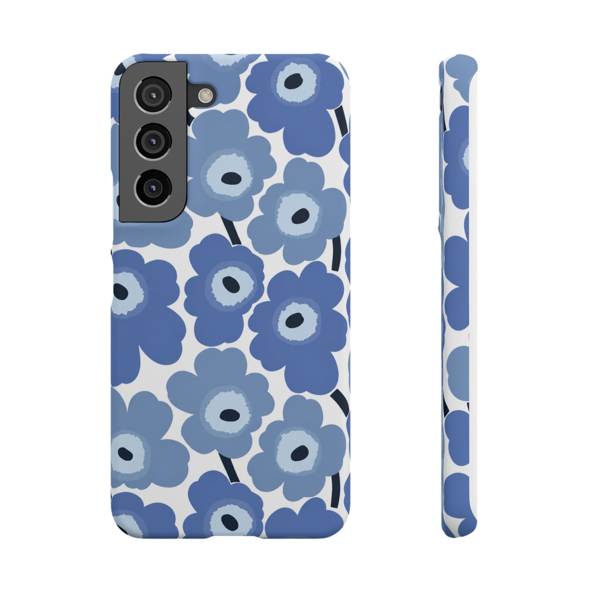 KÉK VIRÁGOS SAMSUNG IPHONE TOK