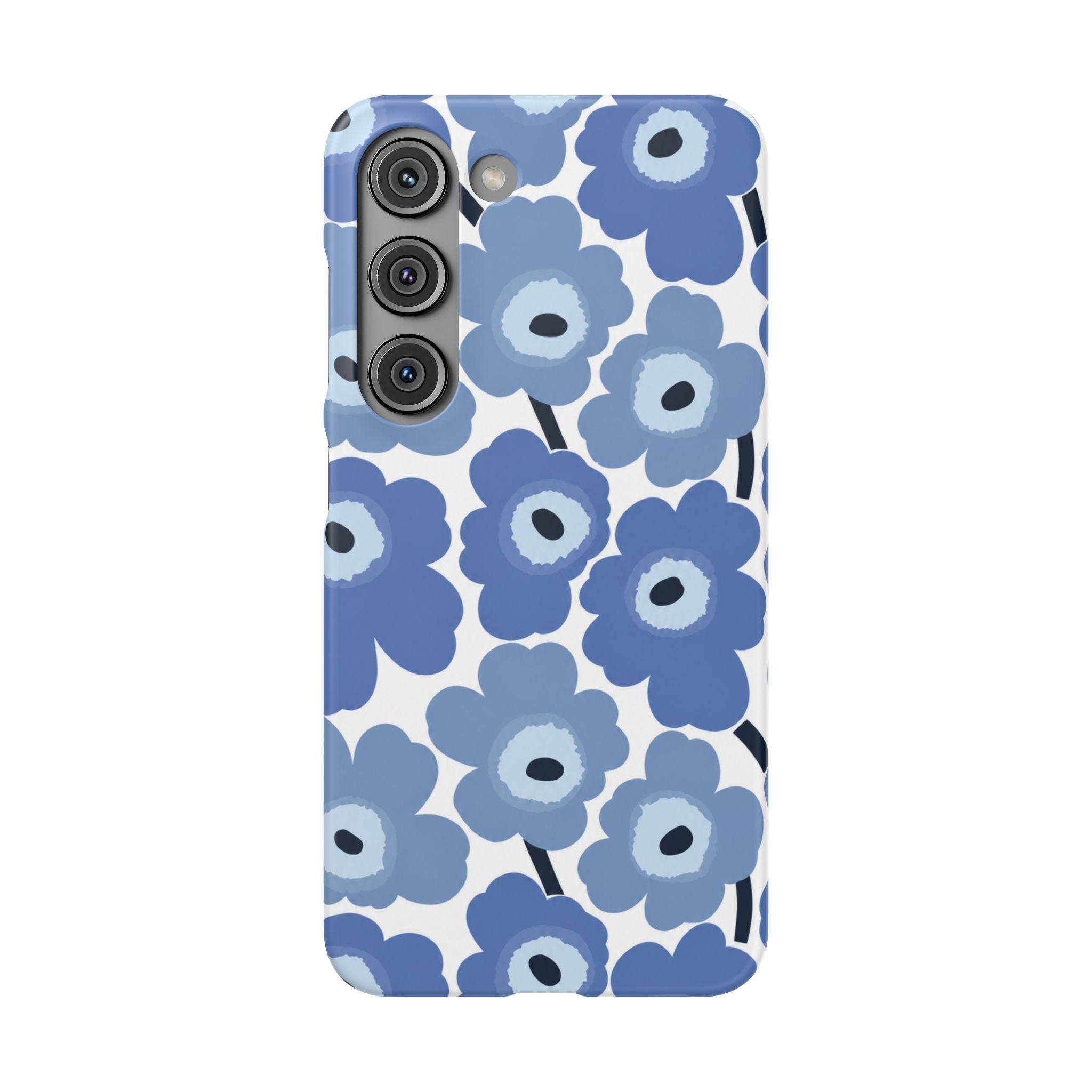 KÉK VIRÁGOS SAMSUNG IPHONE TOK