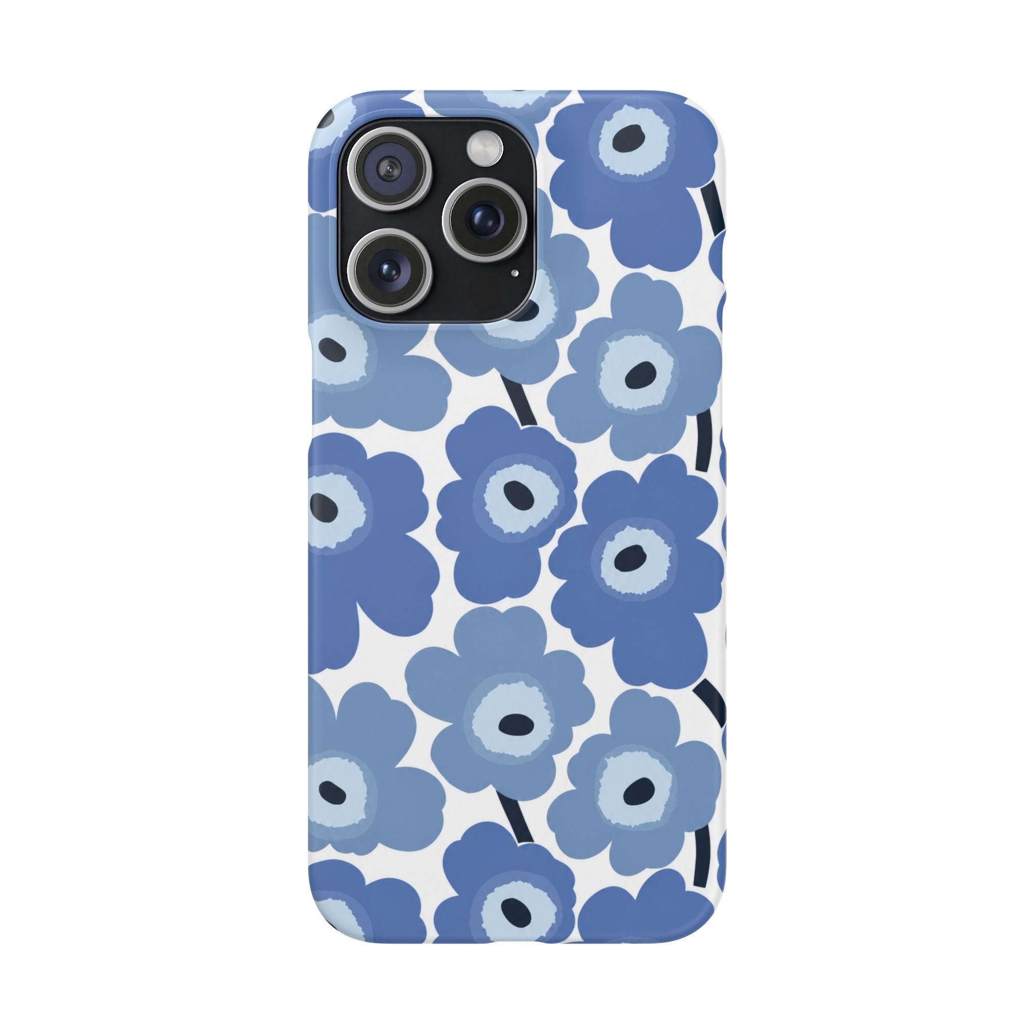 KÉK VIRÁGOS SAMSUNG IPHONE TOK