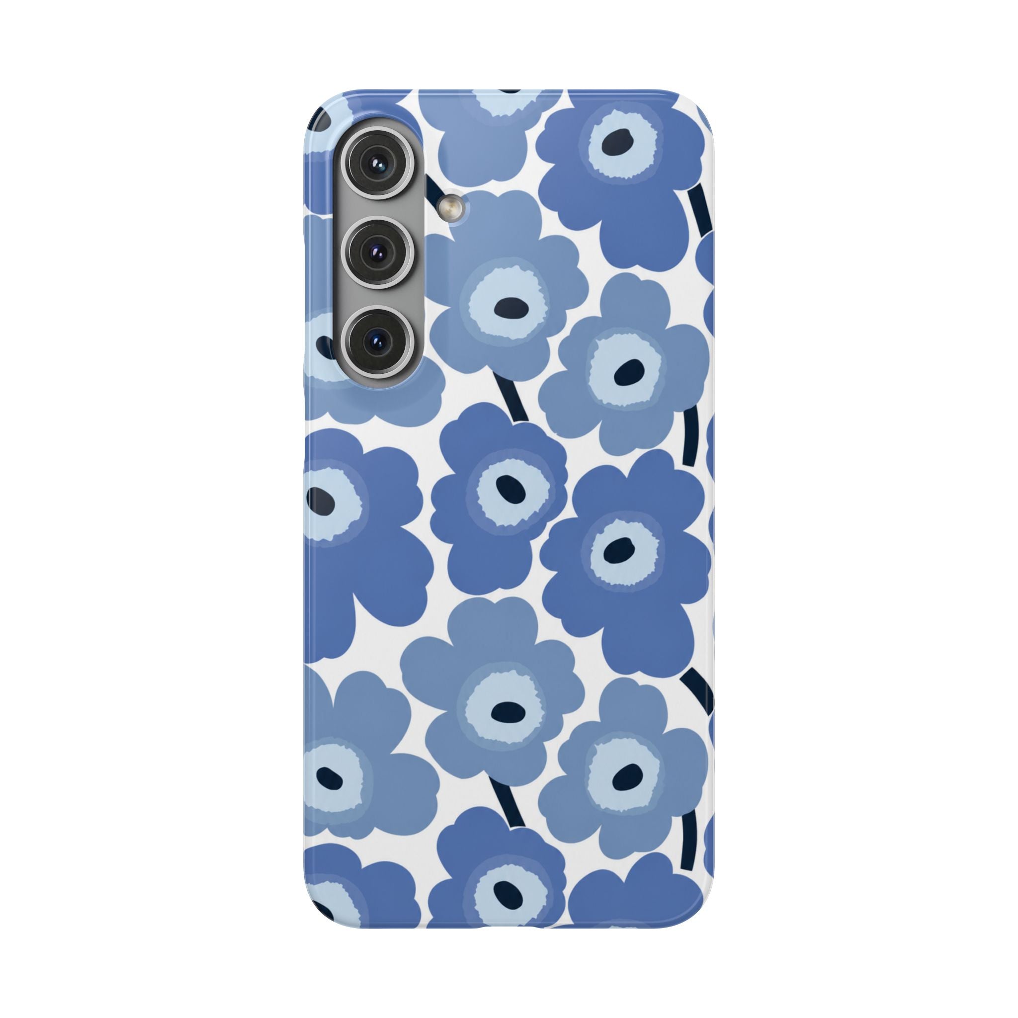 KÉK VIRÁGOS SAMSUNG IPHONE TOK