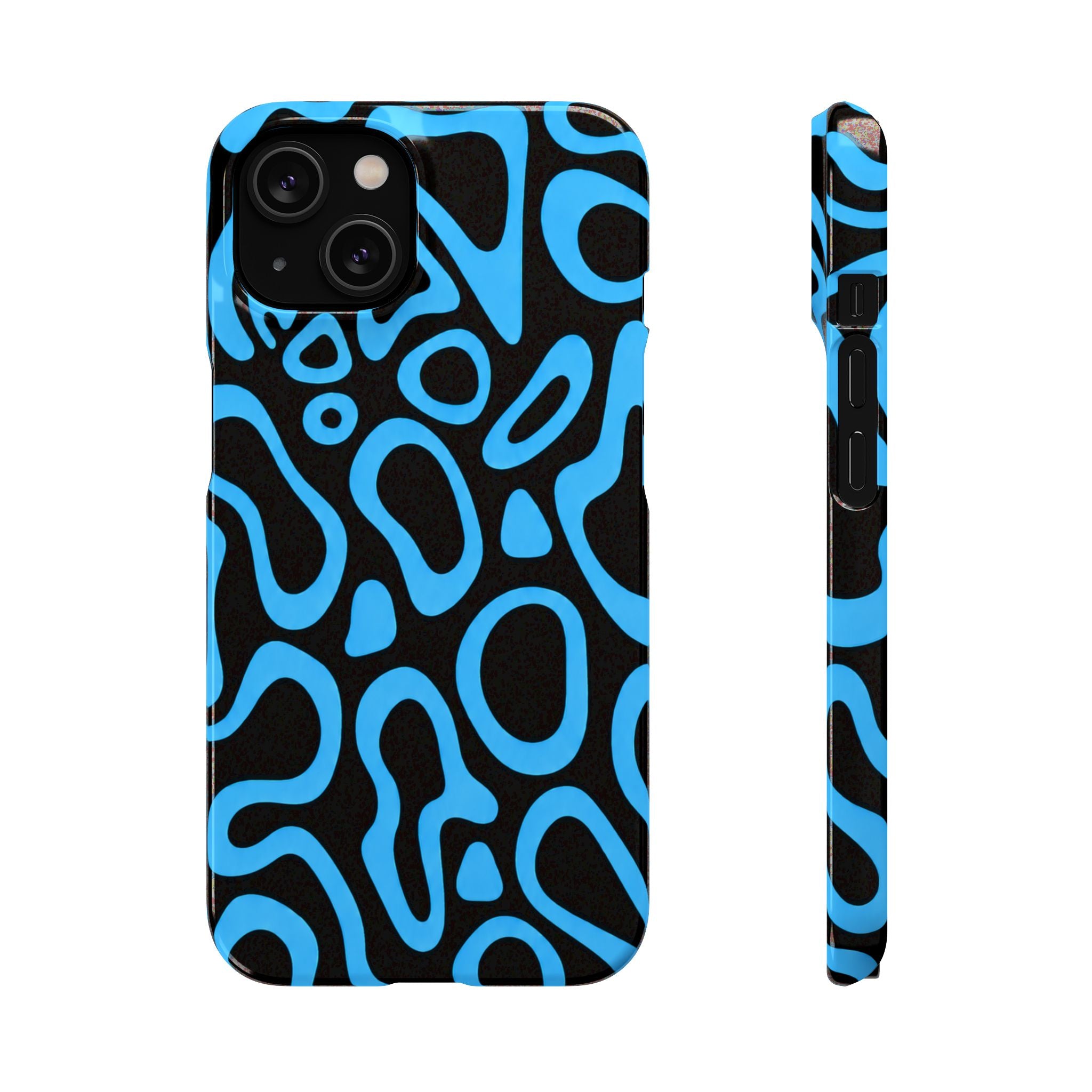 KÉK MINTÁS SAMSUNG IPHONE TOK