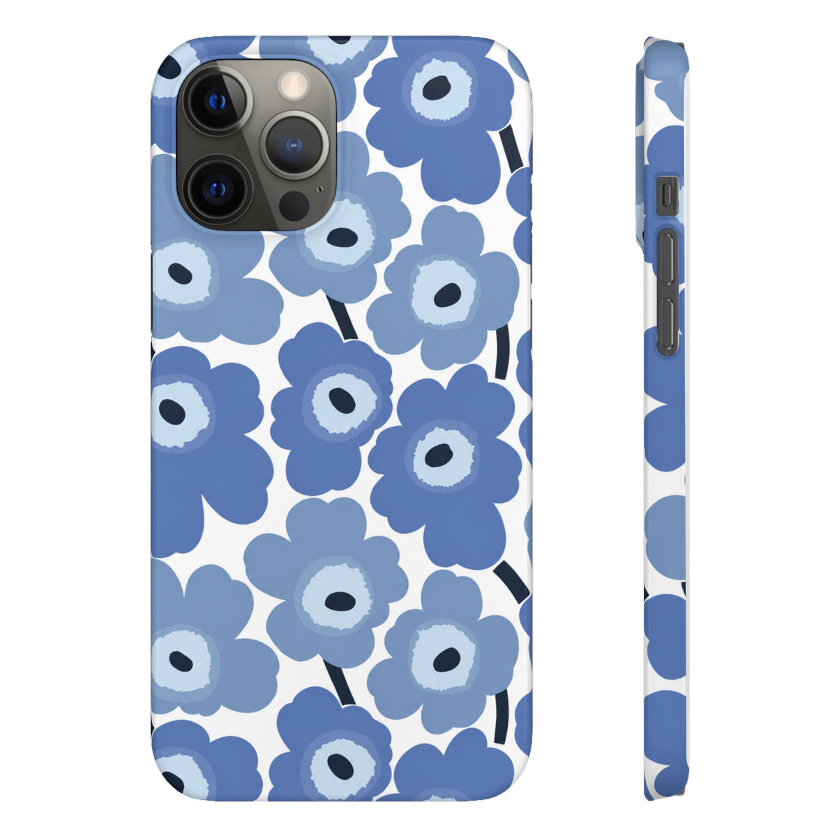 KÉK VIRÁGOS SAMSUNG IPHONE TOK