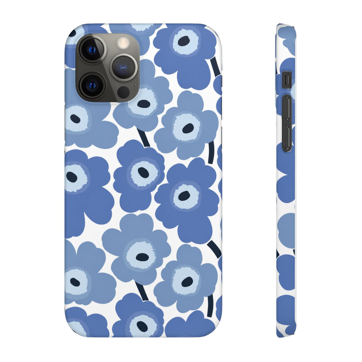 KÉK VIRÁGOS SAMSUNG IPHONE TOK